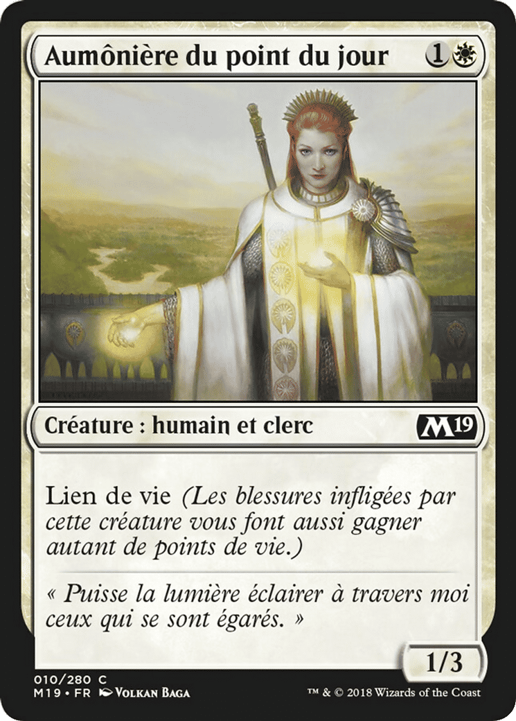 Aumônière du point du jour — Core Set 2019 — Magic: The Gathering