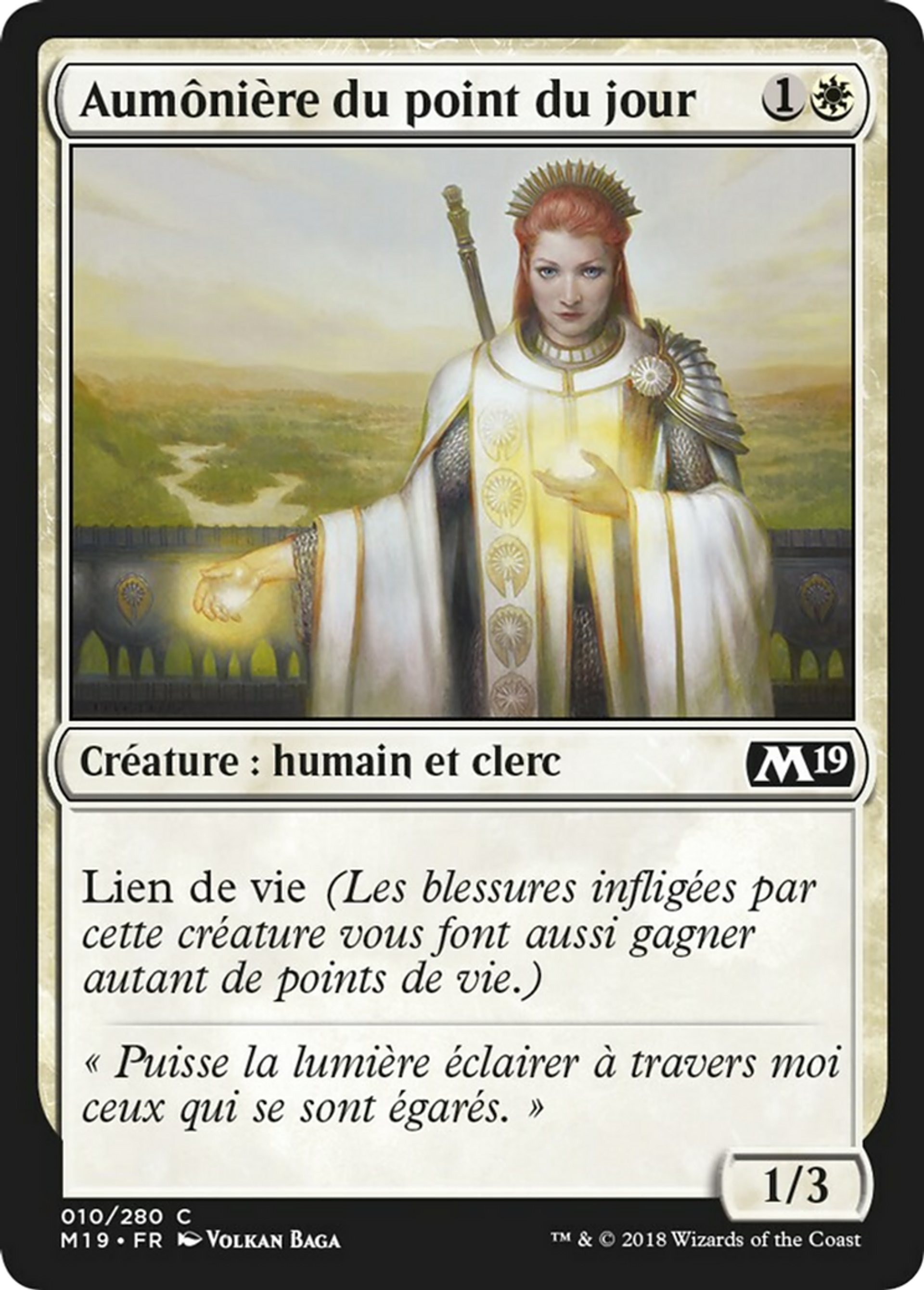 Aumônière du point du jour — Core Set 2019 — Magic: The Gathering