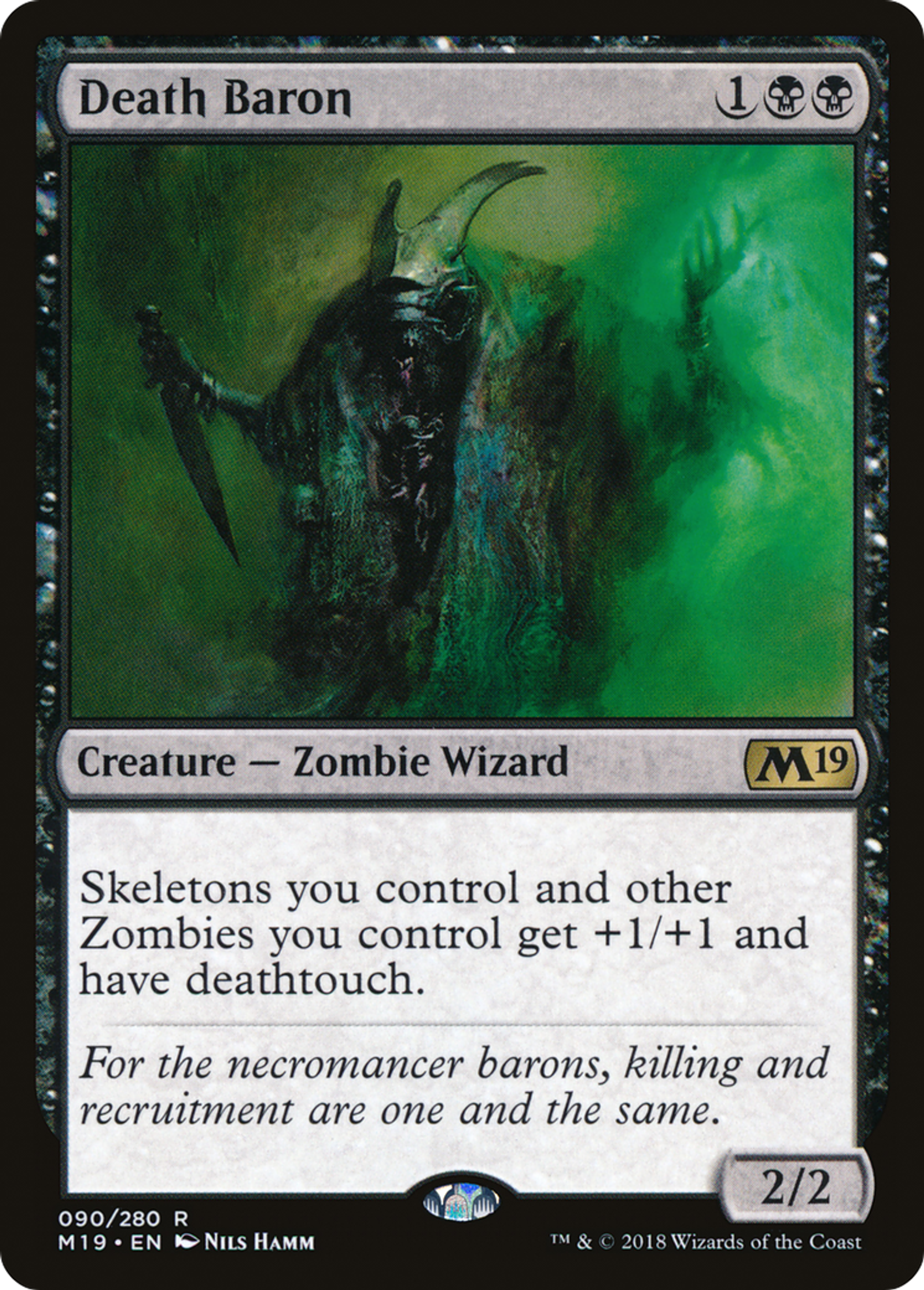 Death Baron — Core Set 2019 — Magic: The Gathering