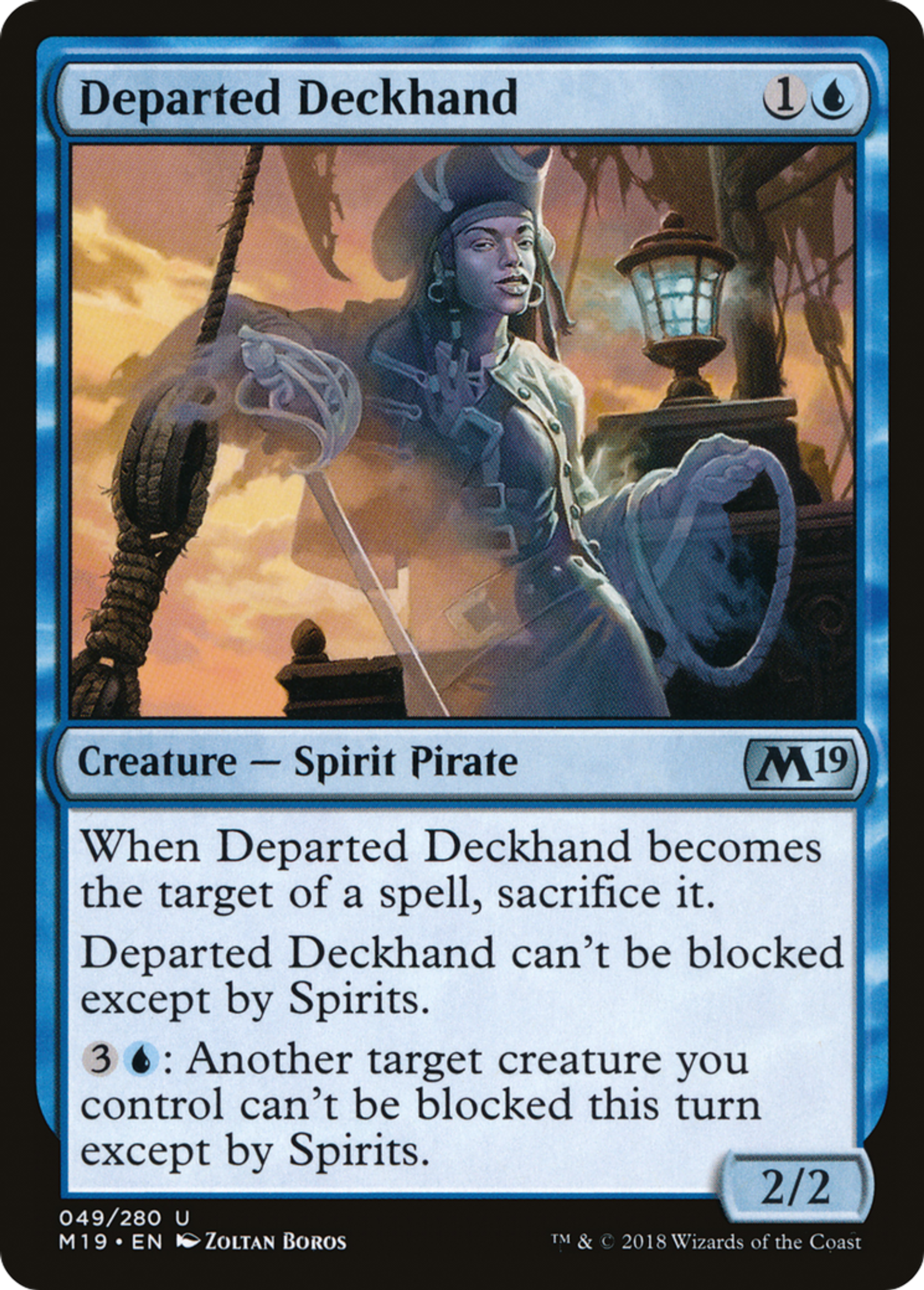 Departed Deckhand — Core Set 2019 — Magic: The Gathering