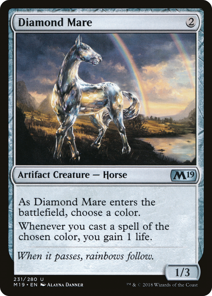 Diamond Mare — Core Set 2019 — Magic: The Gathering