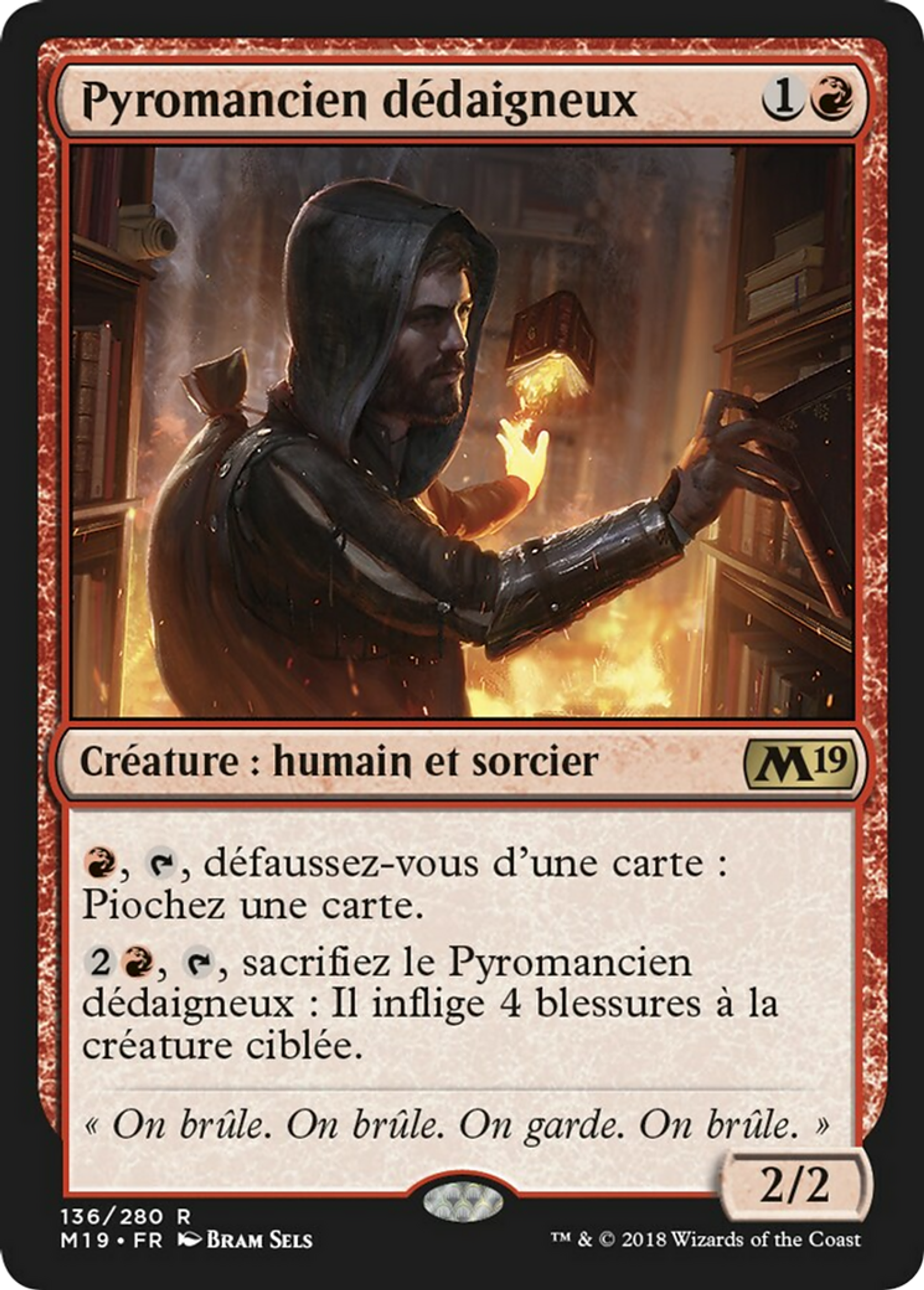 Pyromancien dédaigneux — Core Set 2019 — Magic: The Gathering