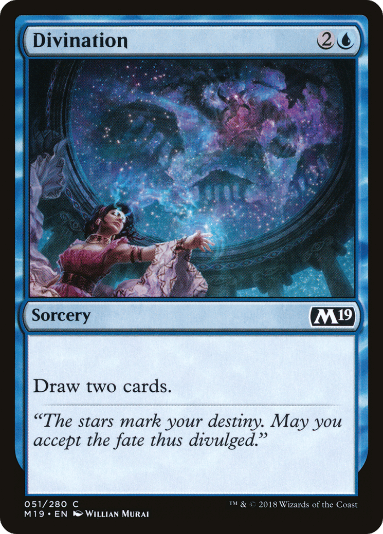 Divination — Core Set 2019 — Magic: The Gathering