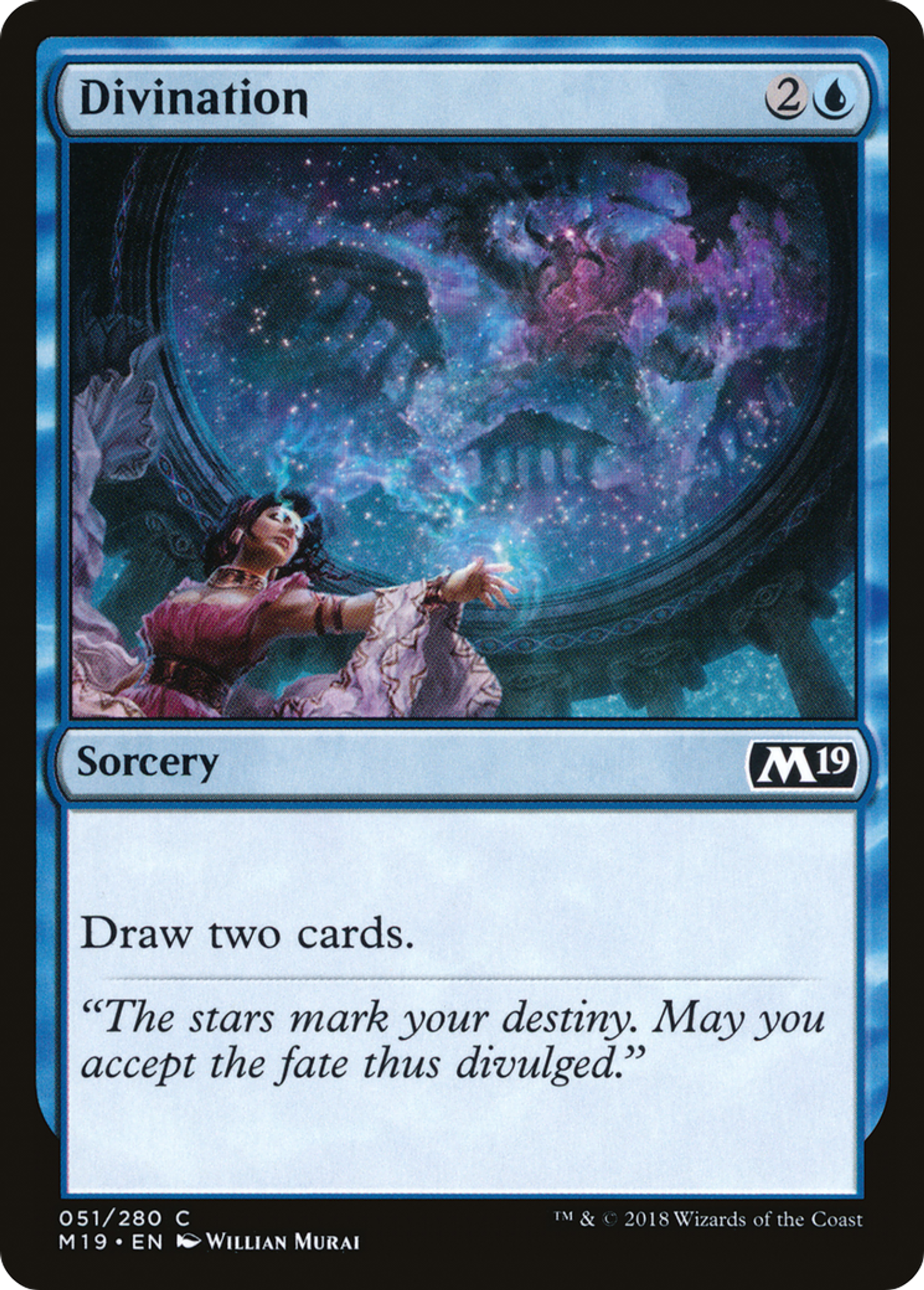 Divination — Core Set 2019 — Magic: The Gathering
