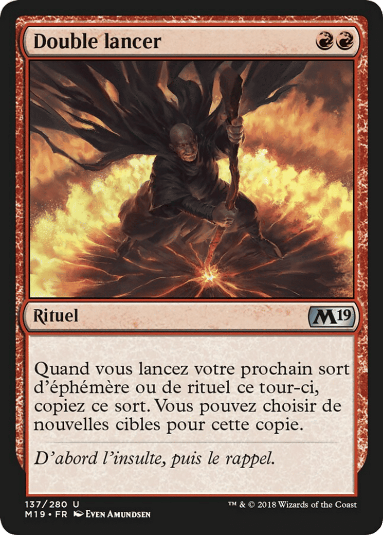 Double lancer — Core Set 2019 — Magic: The Gathering
