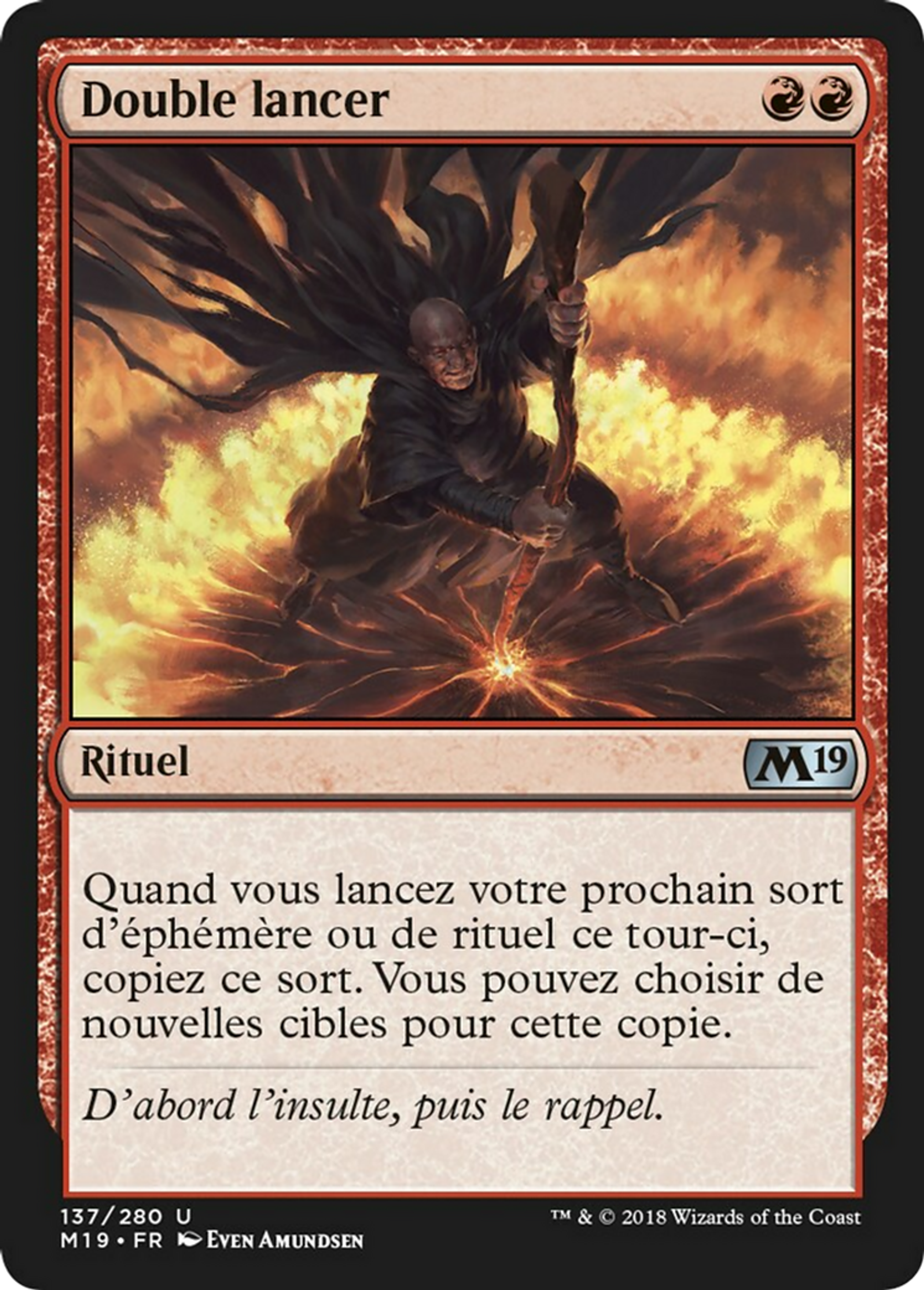 Double lancer — Core Set 2019 — Magic: The Gathering