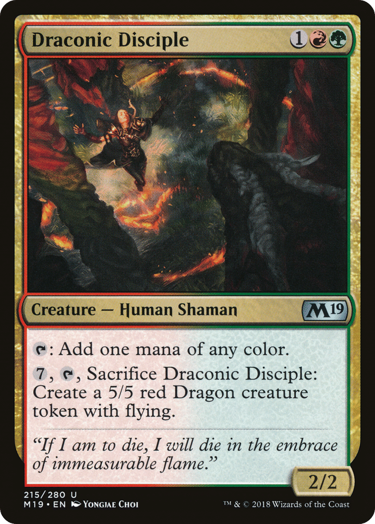 Draconic Disciple — Core Set 2019 — Magic: The Gathering