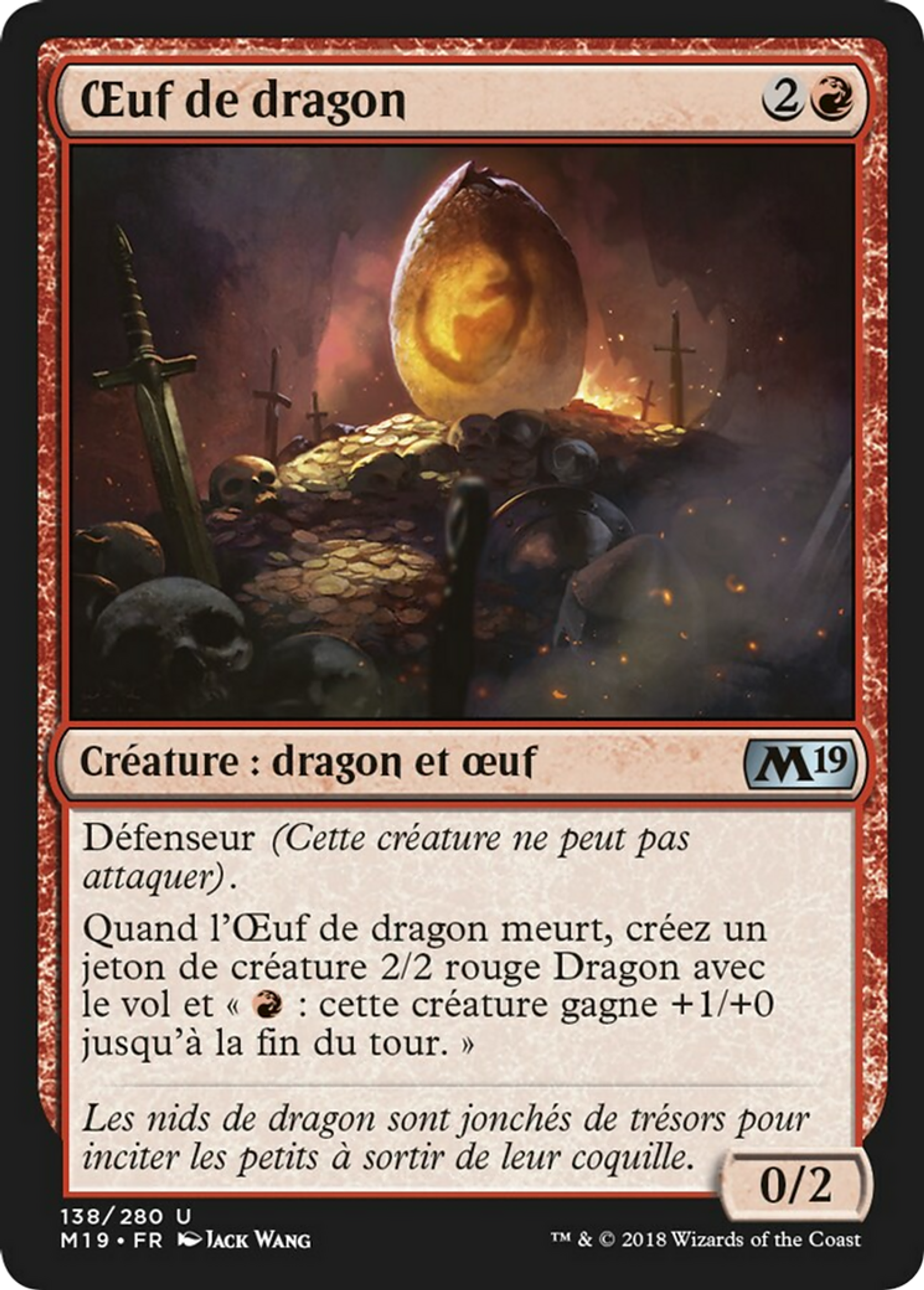 Œuf de dragon — Core Set 2019 — Magic: The Gathering
