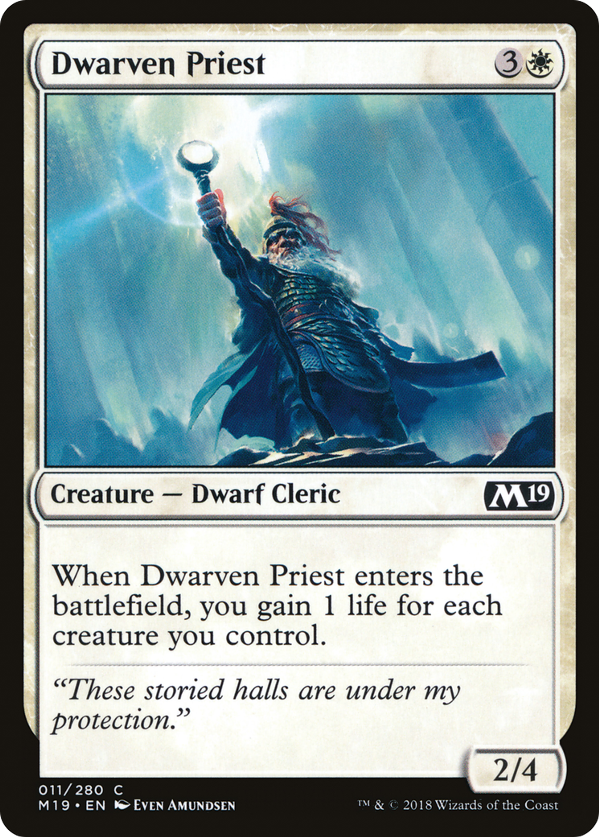 Dwarven Priest — Core Set 2019 — Magic: The Gathering