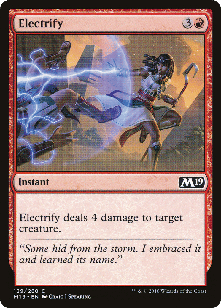 Electrify — Core Set 2019 — Magic: The Gathering