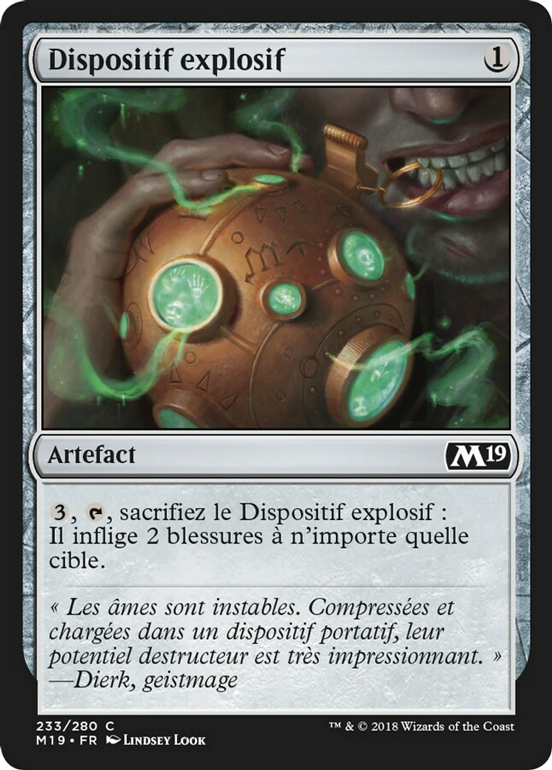 Dispositif explosif — Core Set 2019 — Magic: The Gathering