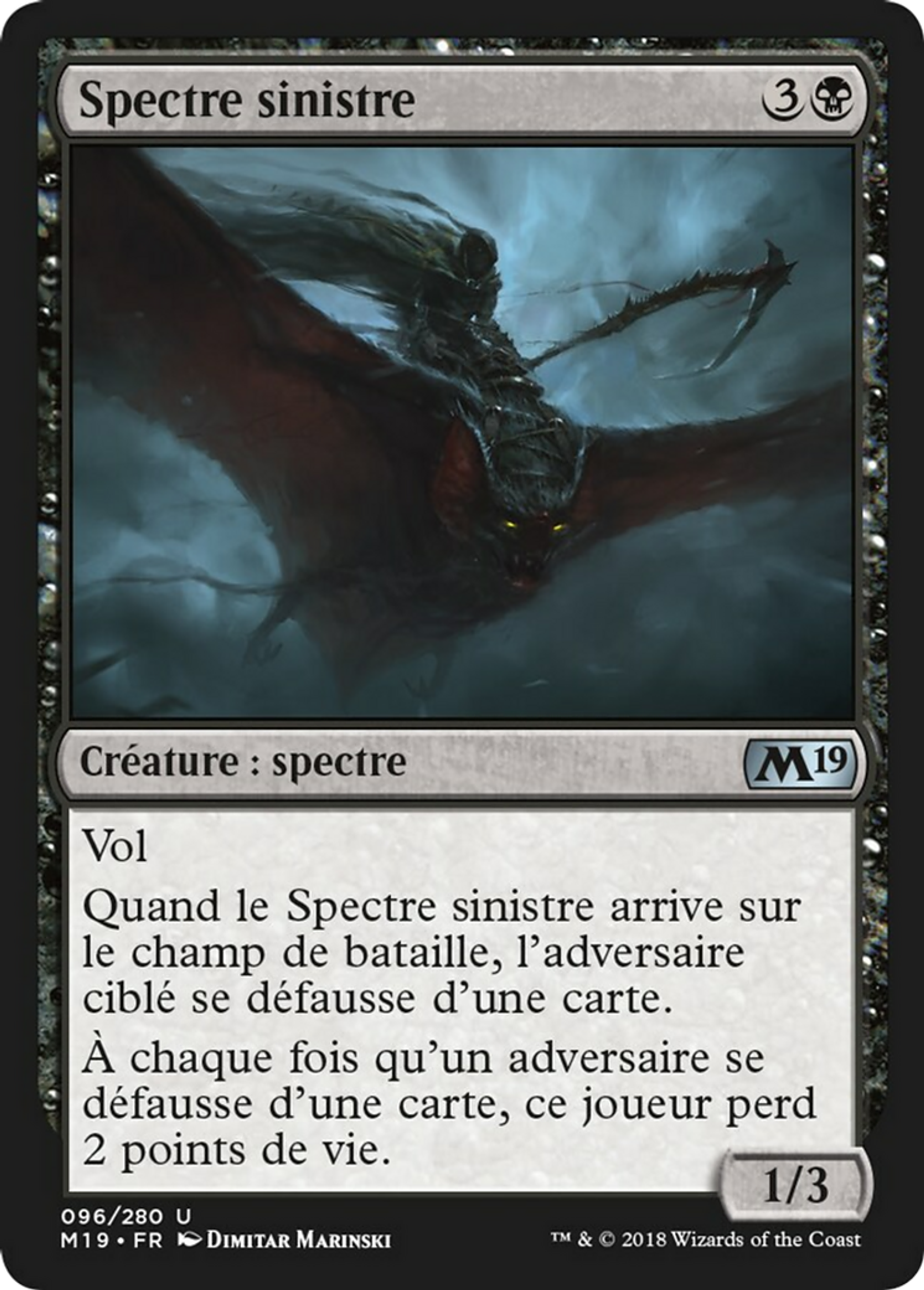 Spectre sinistre — Core Set 2019 — Magic: The Gathering
