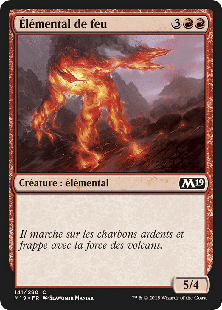Élémental de feu — Core Set 2019 — Magic: The Gathering