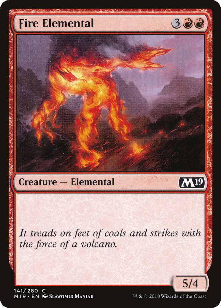Fire Elemental — Core Set 2019 — Magic: The Gathering