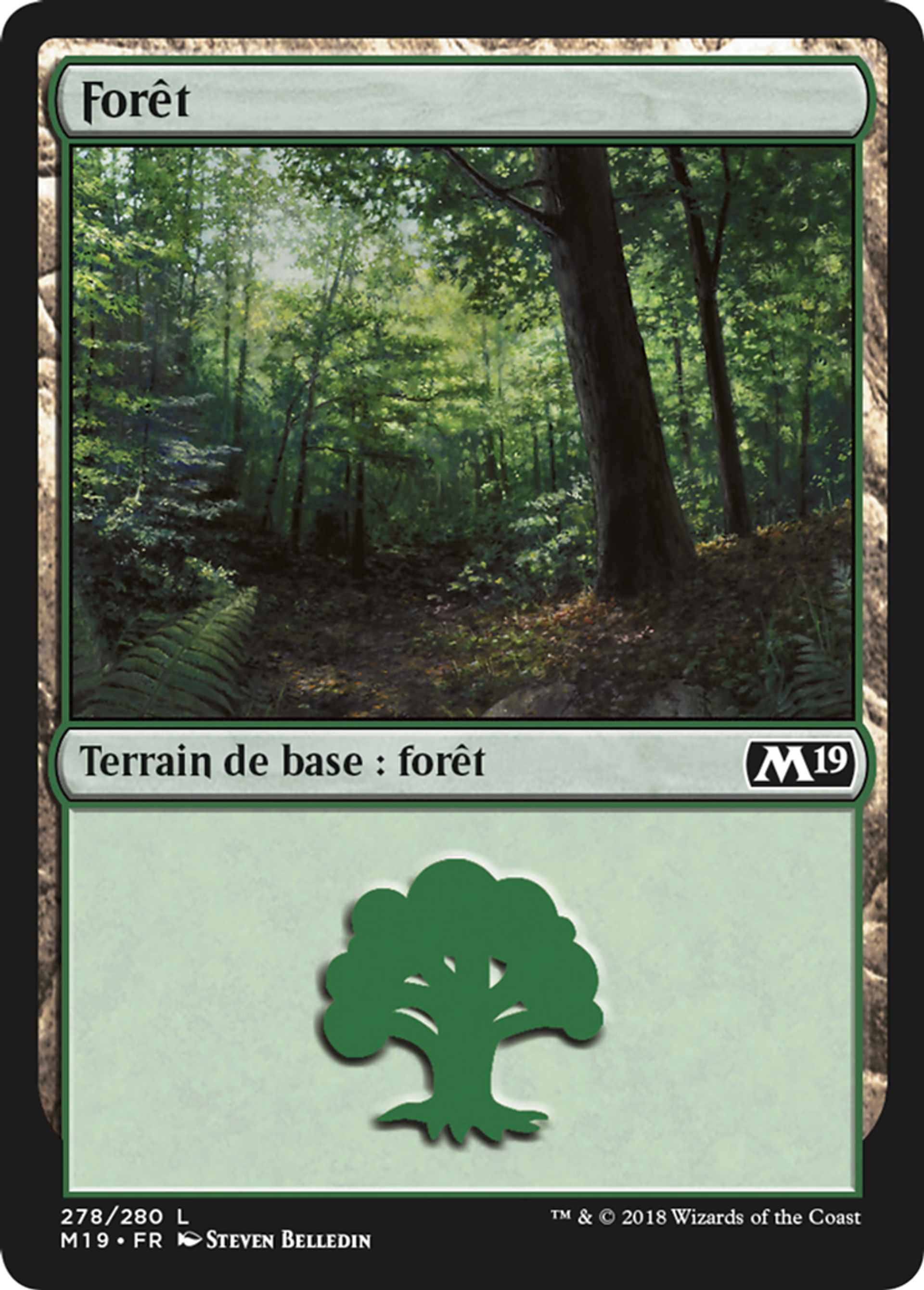 Forêt — Core Set 2019 — Magic: The Gathering