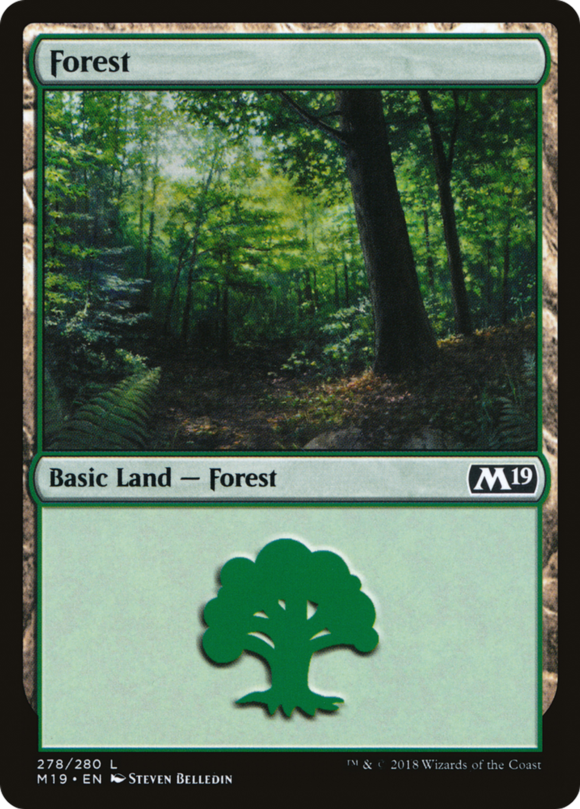 Forest — Core Set 2019 — Magic: The Gathering