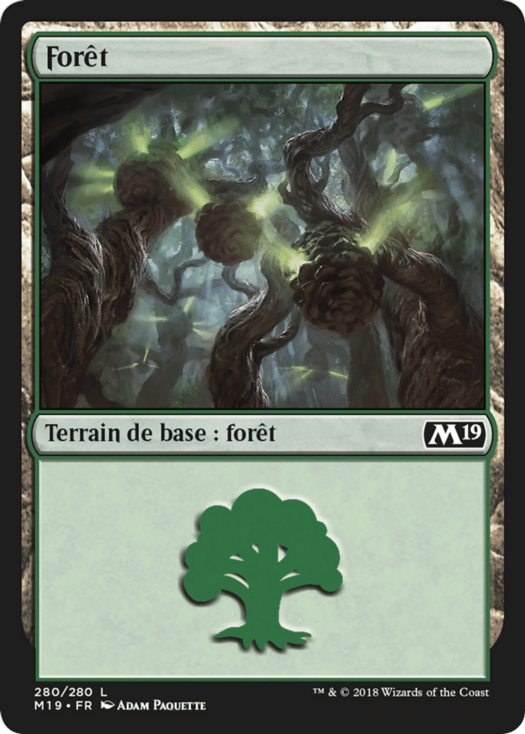 Forêt — Core Set 2019 — Magic: The Gathering
