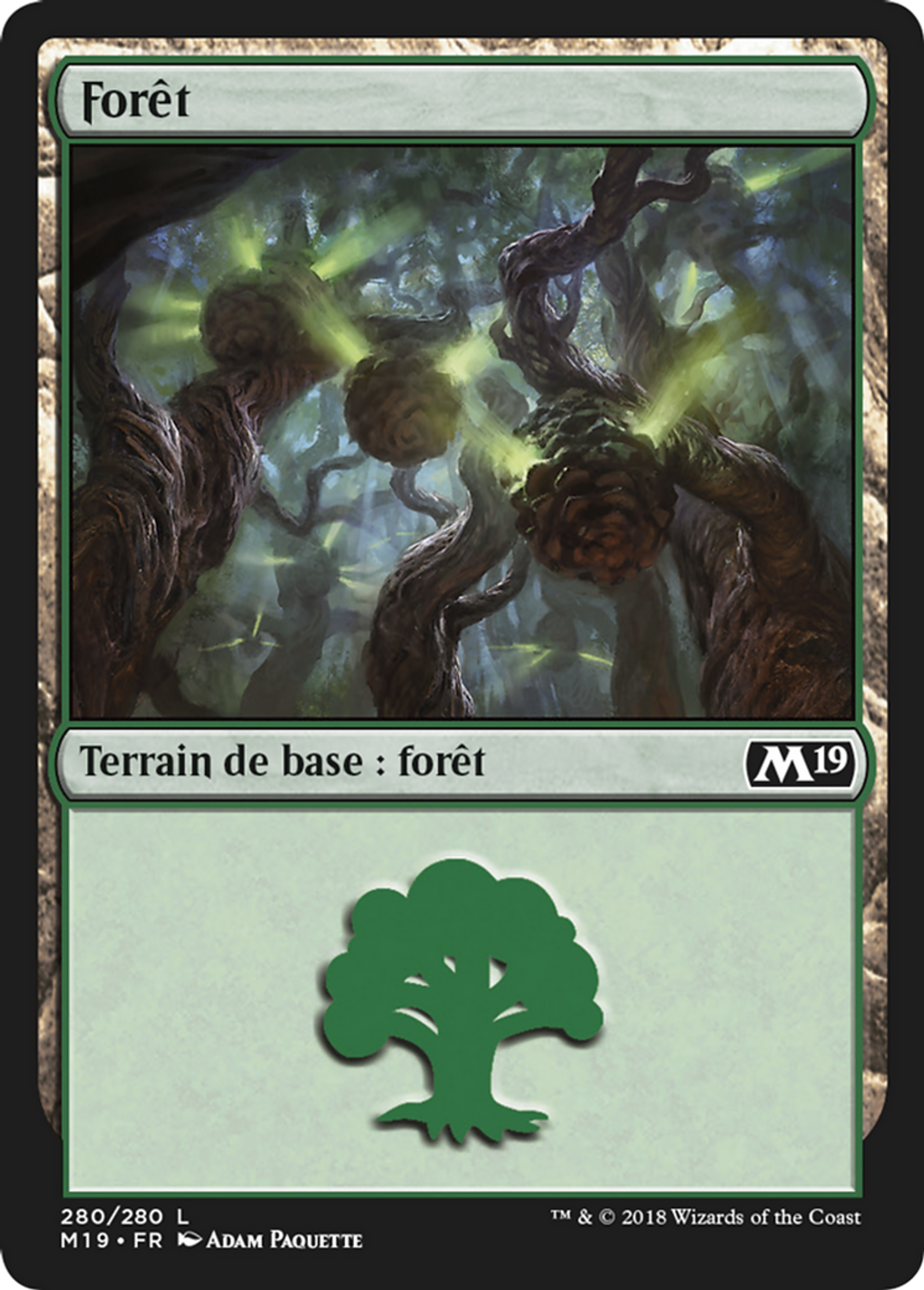 Forêt — Core Set 2019 — Magic: The Gathering