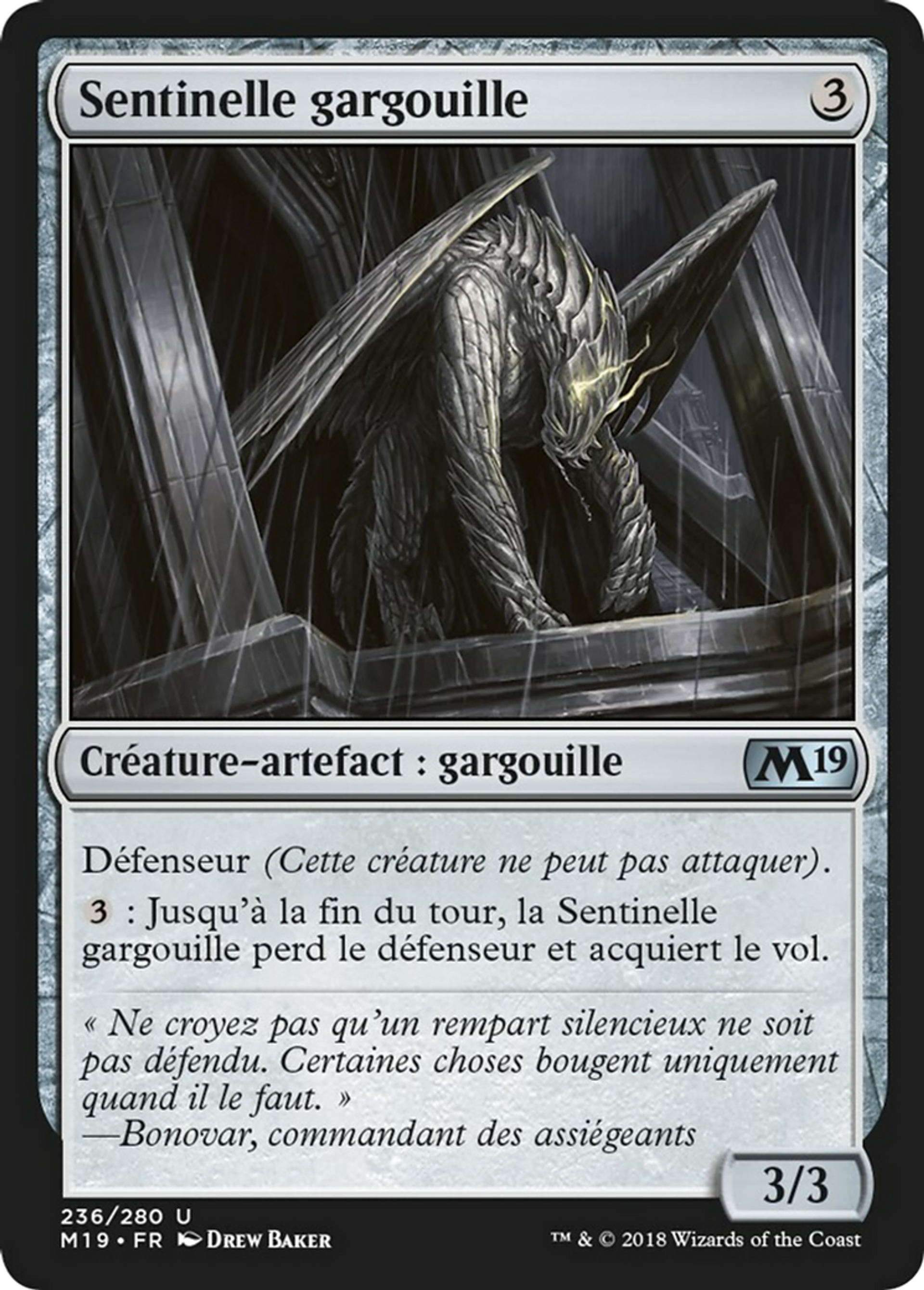 Sentinelle gargouille — Core Set 2019 — Magic: The Gathering