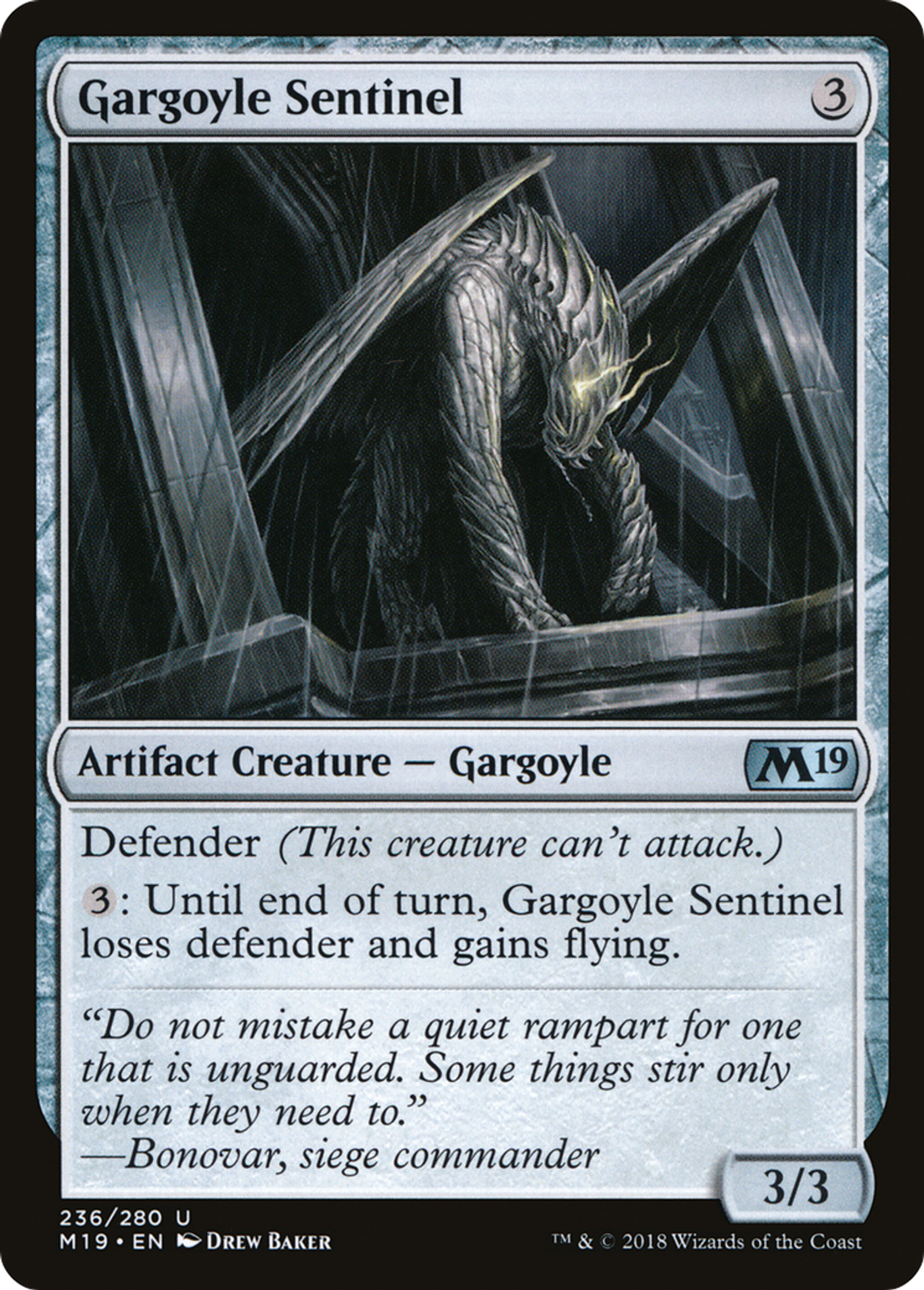 Sentinelle gargouille — Core Set 2019 — Magic: The Gathering