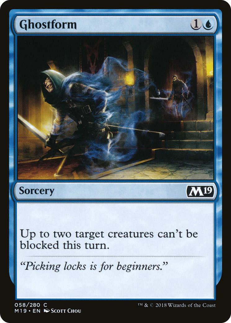 Ghostform — Core Set 2019 — Magic: The Gathering