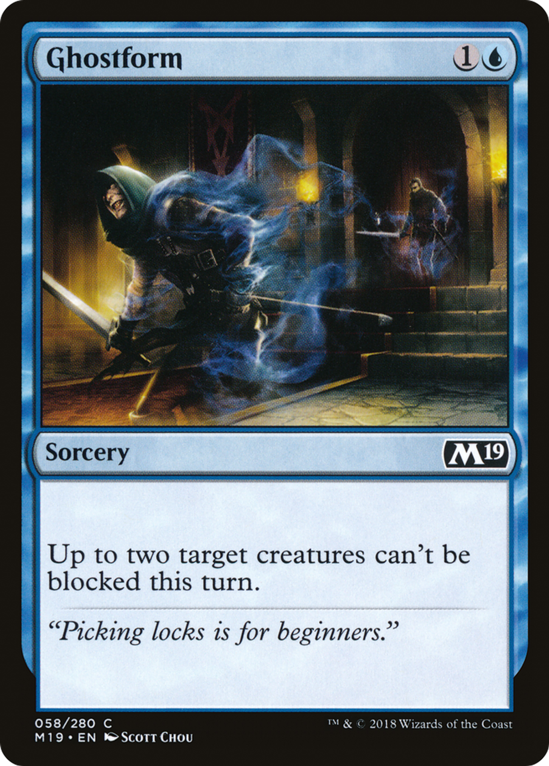 Ghostform — Core Set 2019 — Magic: The Gathering