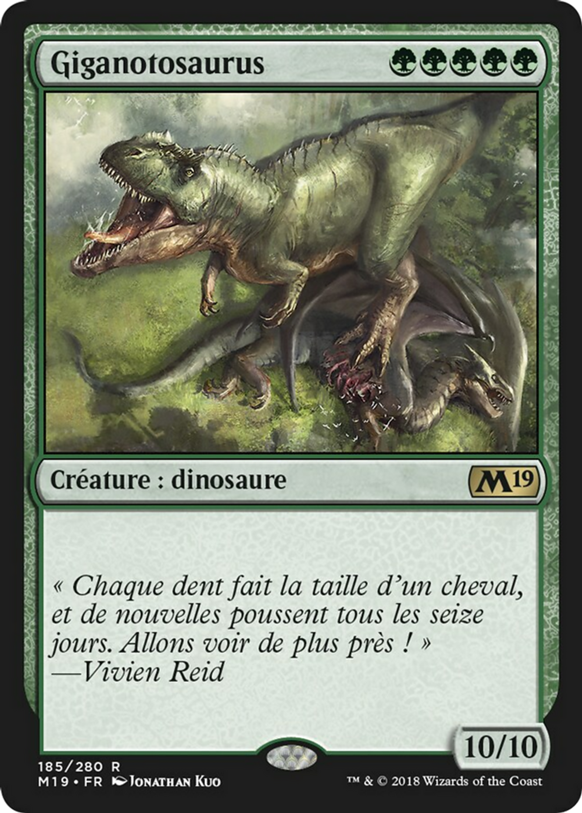 Giganotosaurus — Core Set 2019 — Magic: The Gathering