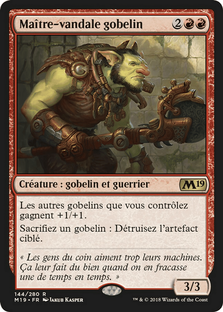 Maître-vandale gobelin — Core Set 2019 — Magic: The Gathering