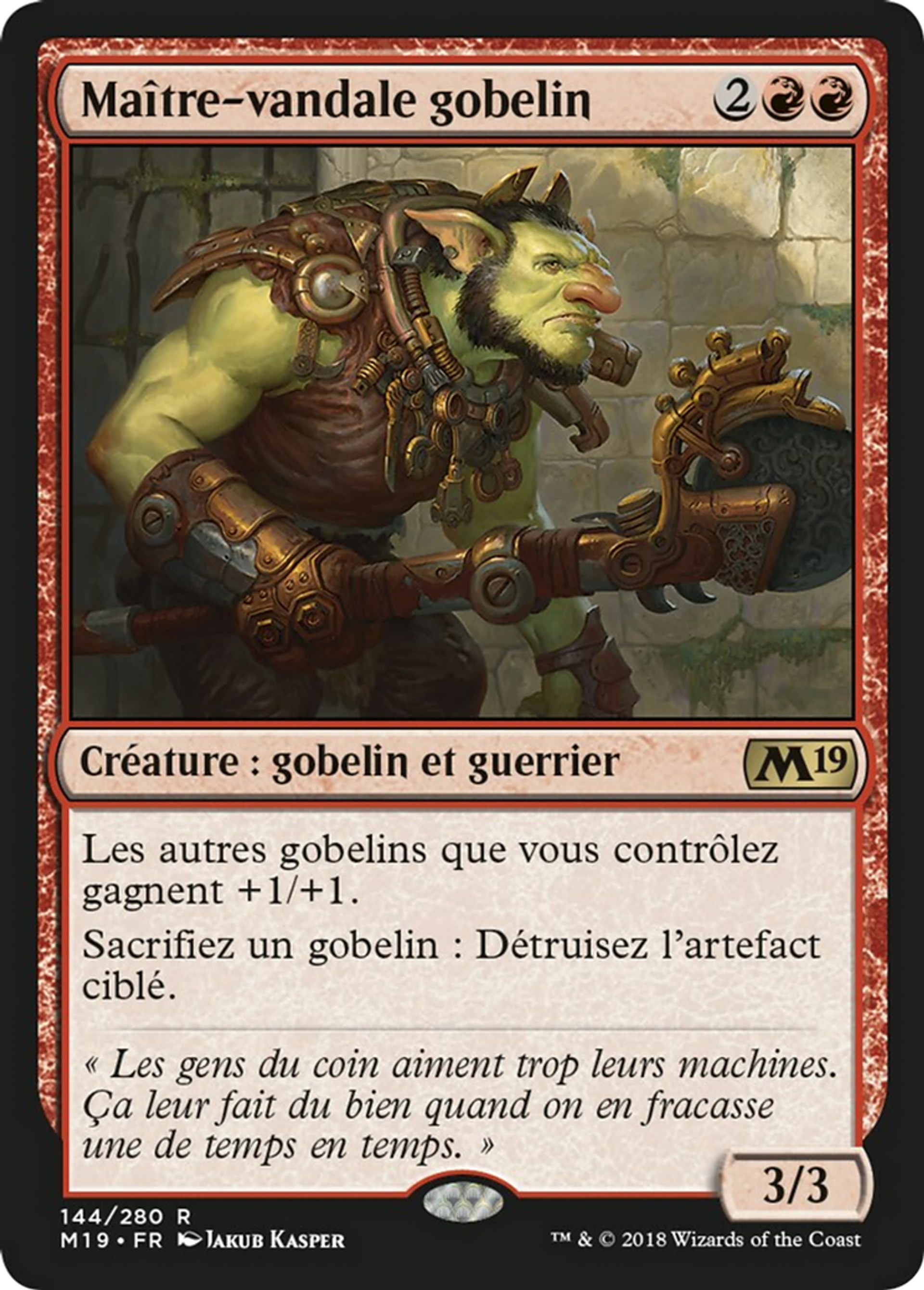 Maître-vandale gobelin — Core Set 2019 — Magic: The Gathering