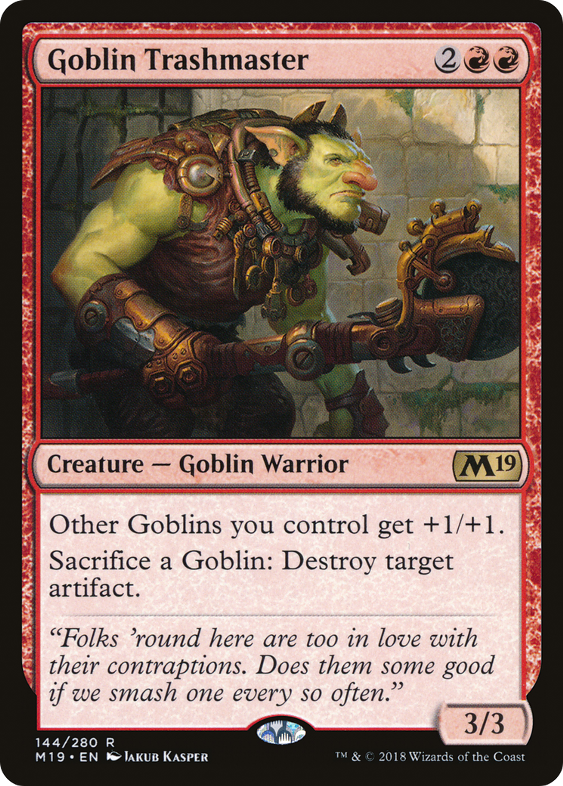 Goblin Trashmaster — Core Set 2019 — Magic: The Gathering