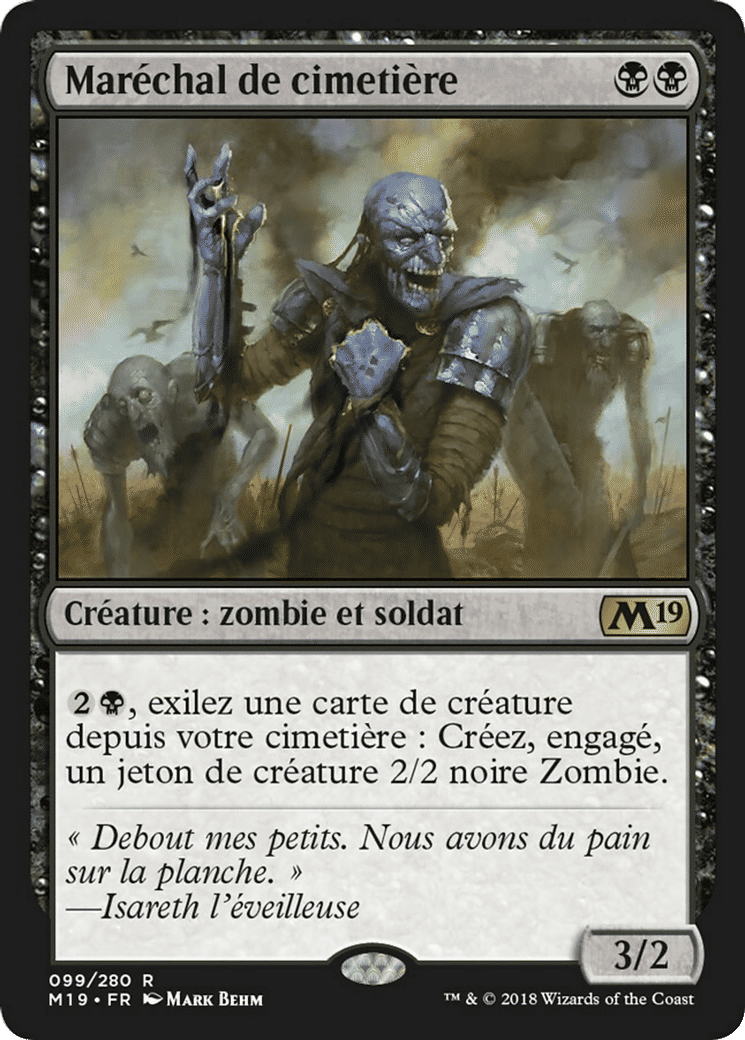 Maréchal de cimetière — Core Set 2019 — Magic: The Gathering
