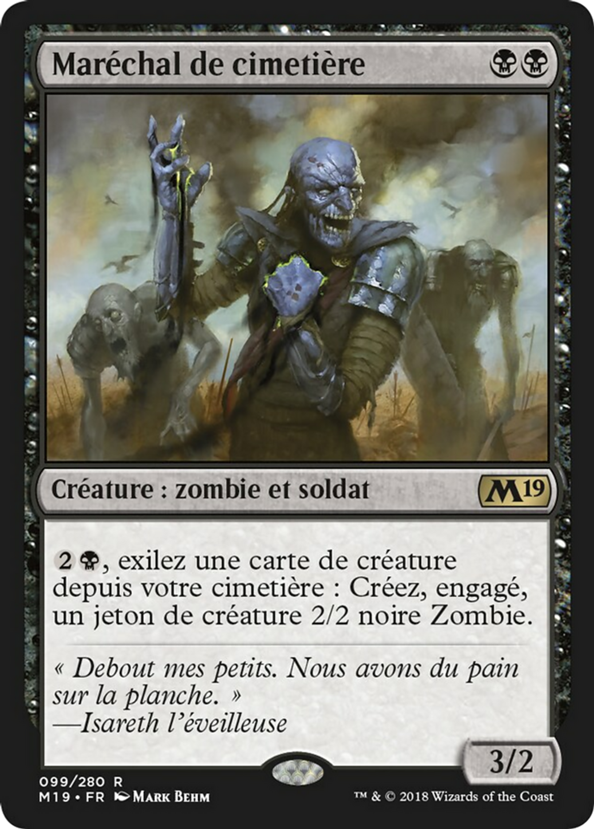 Maréchal de cimetière — Core Set 2019 — Magic: The Gathering