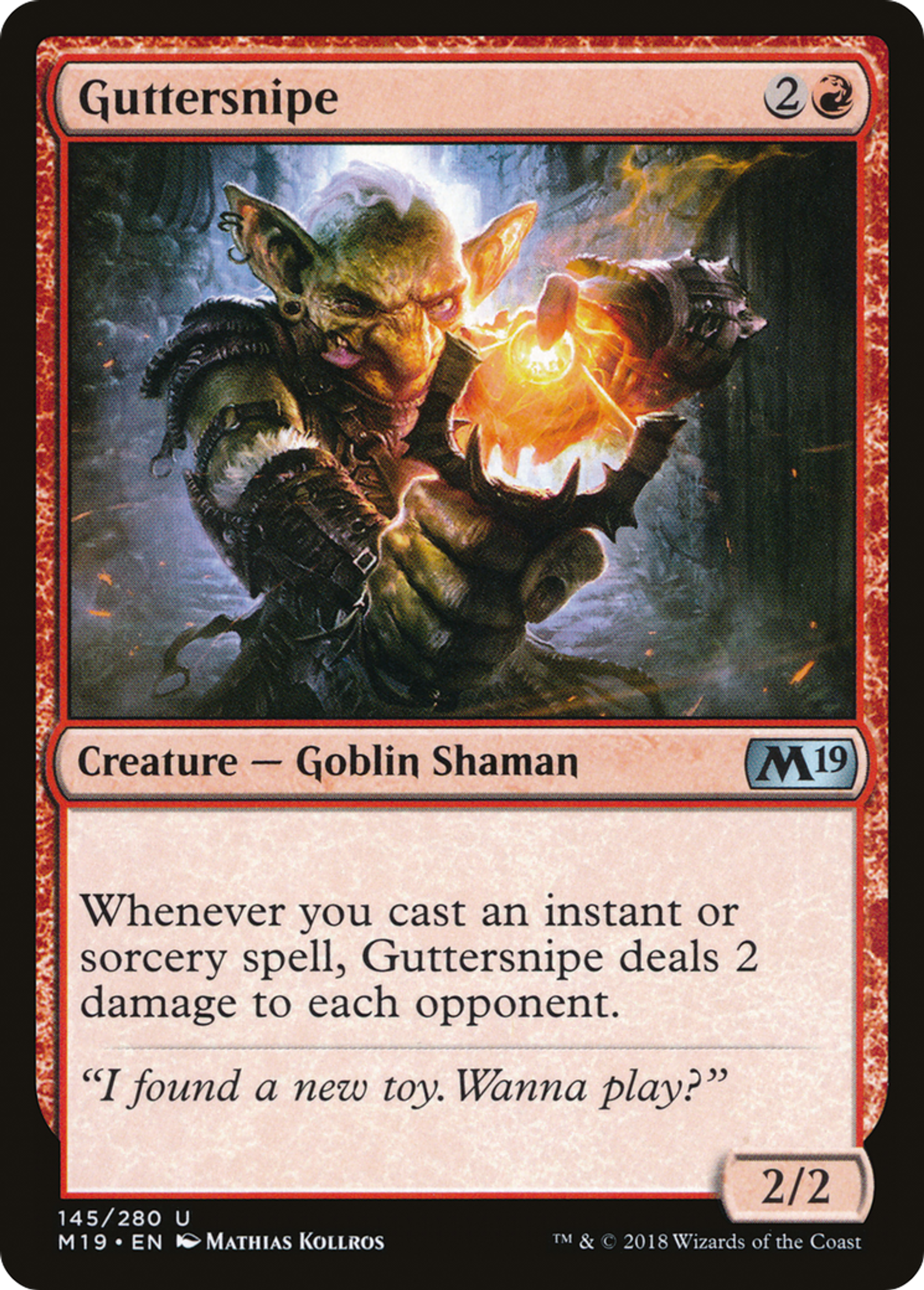 Guttersnipe — Core Set 2019 — Magic: The Gathering