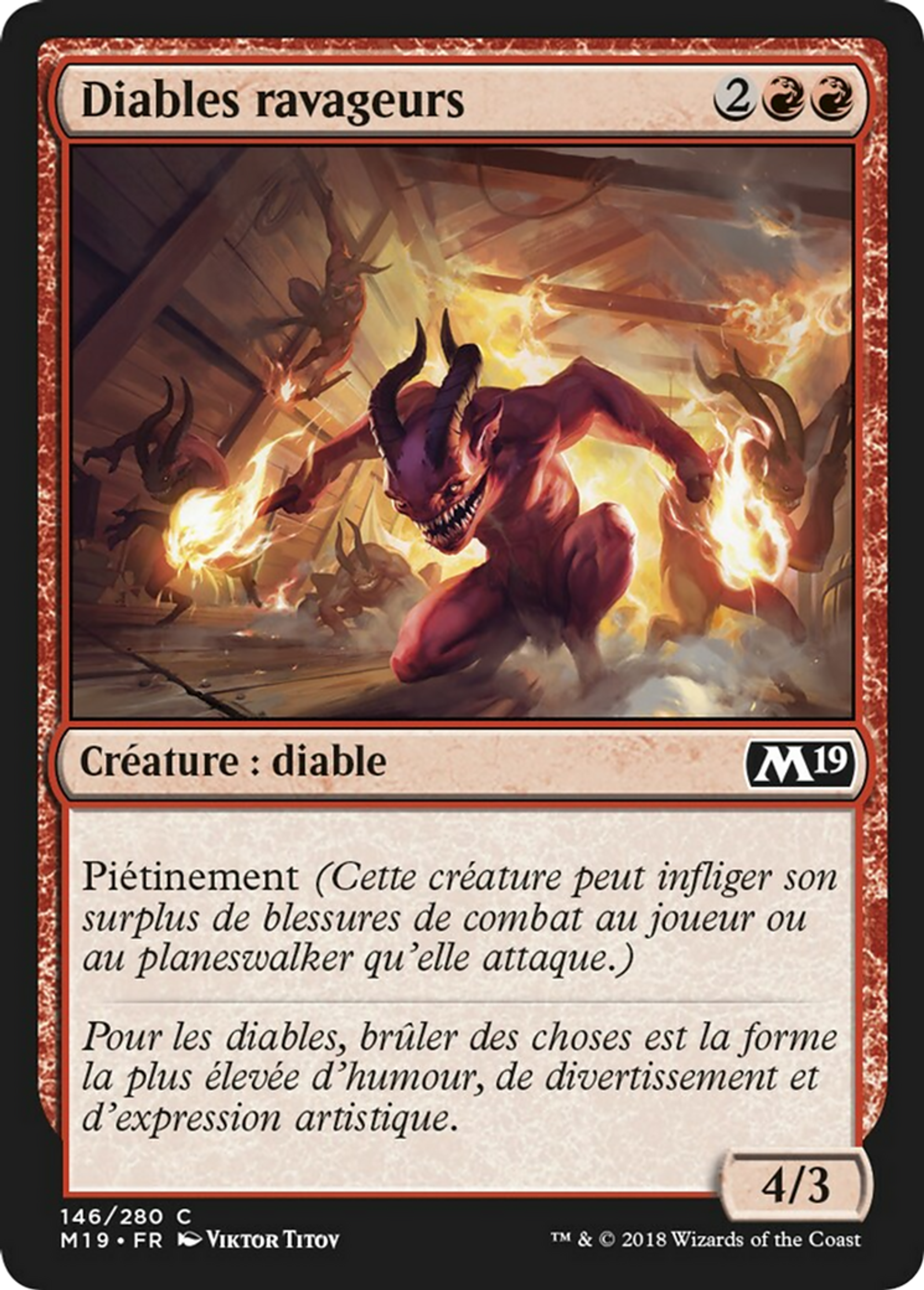 Diables ravageurs — Core Set 2019 — Magic: The Gathering