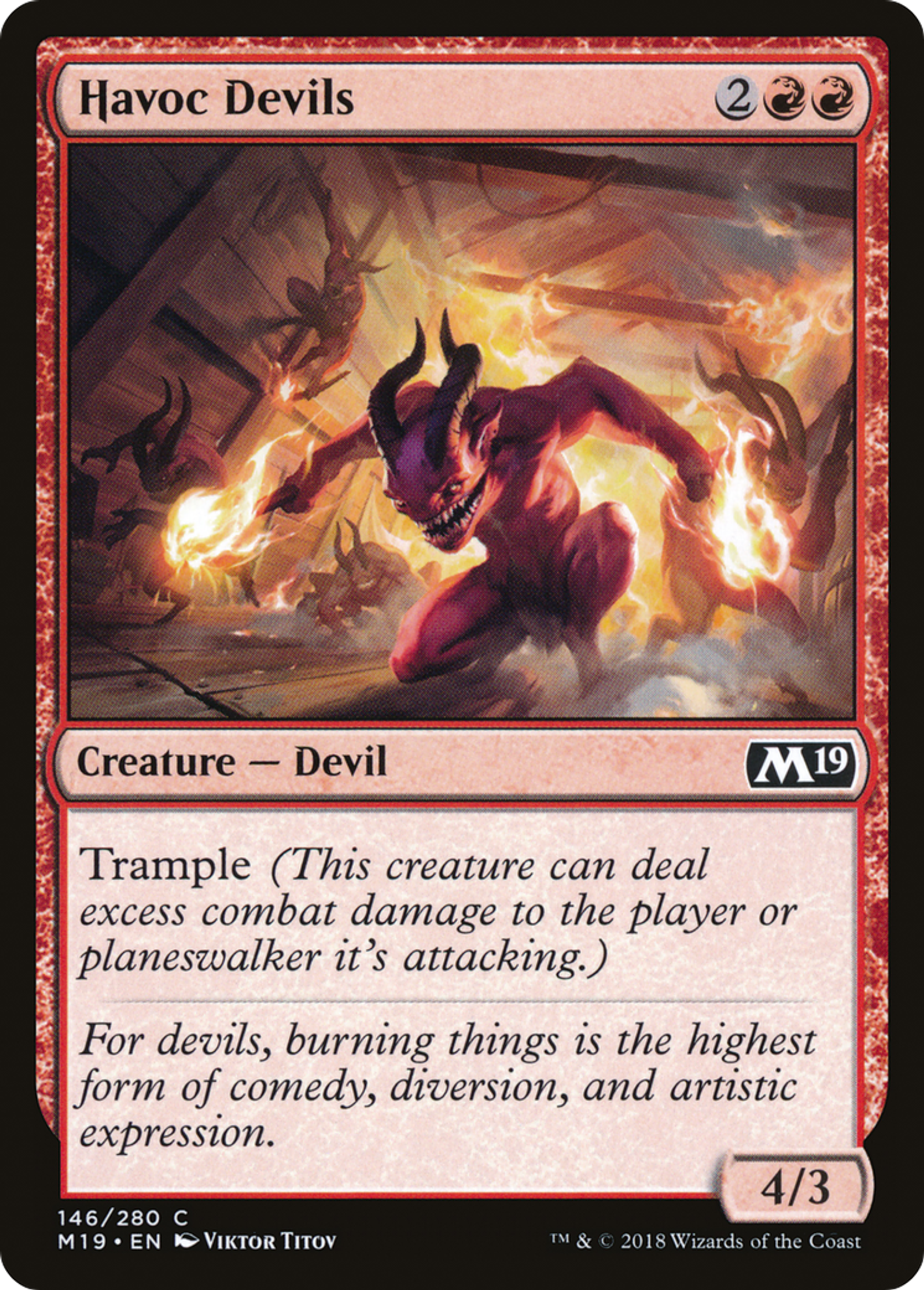 Diables ravageurs — Core Set 2019 — Magic: The Gathering