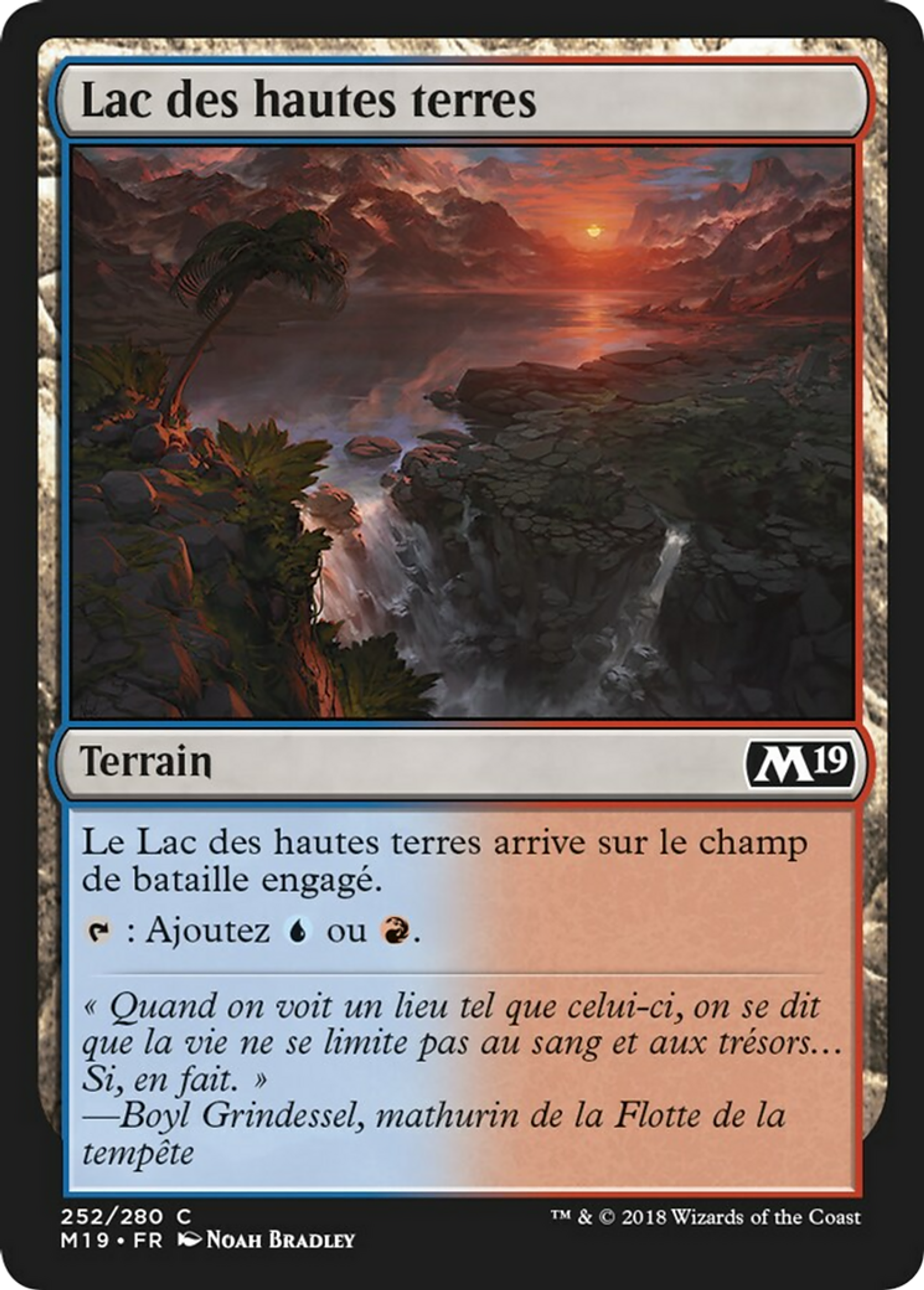 Lac des hautes terres — Core Set 2019 — Magic: The Gathering
