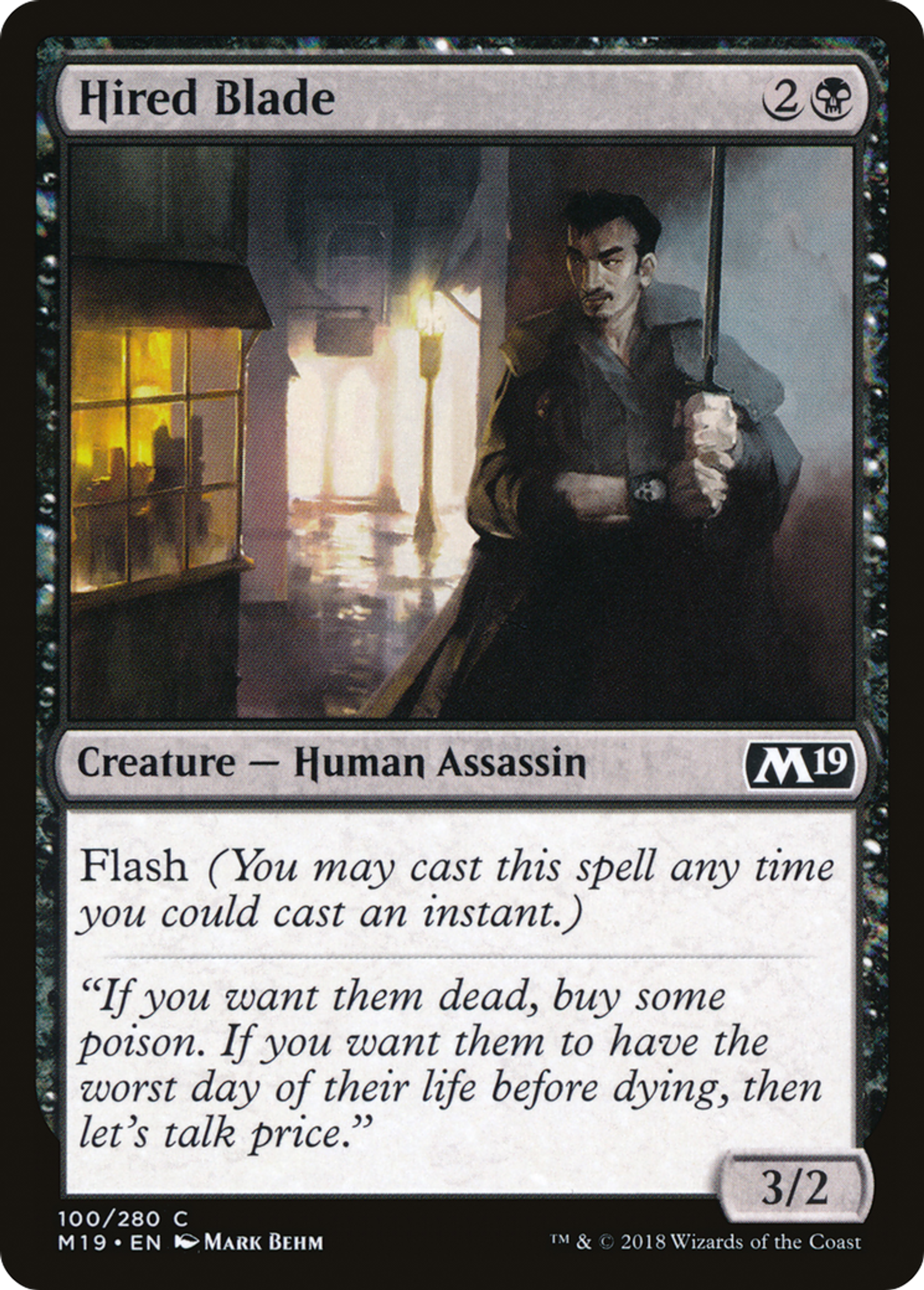 Bretteur à gages — Core Set 2019 — Magic: The Gathering