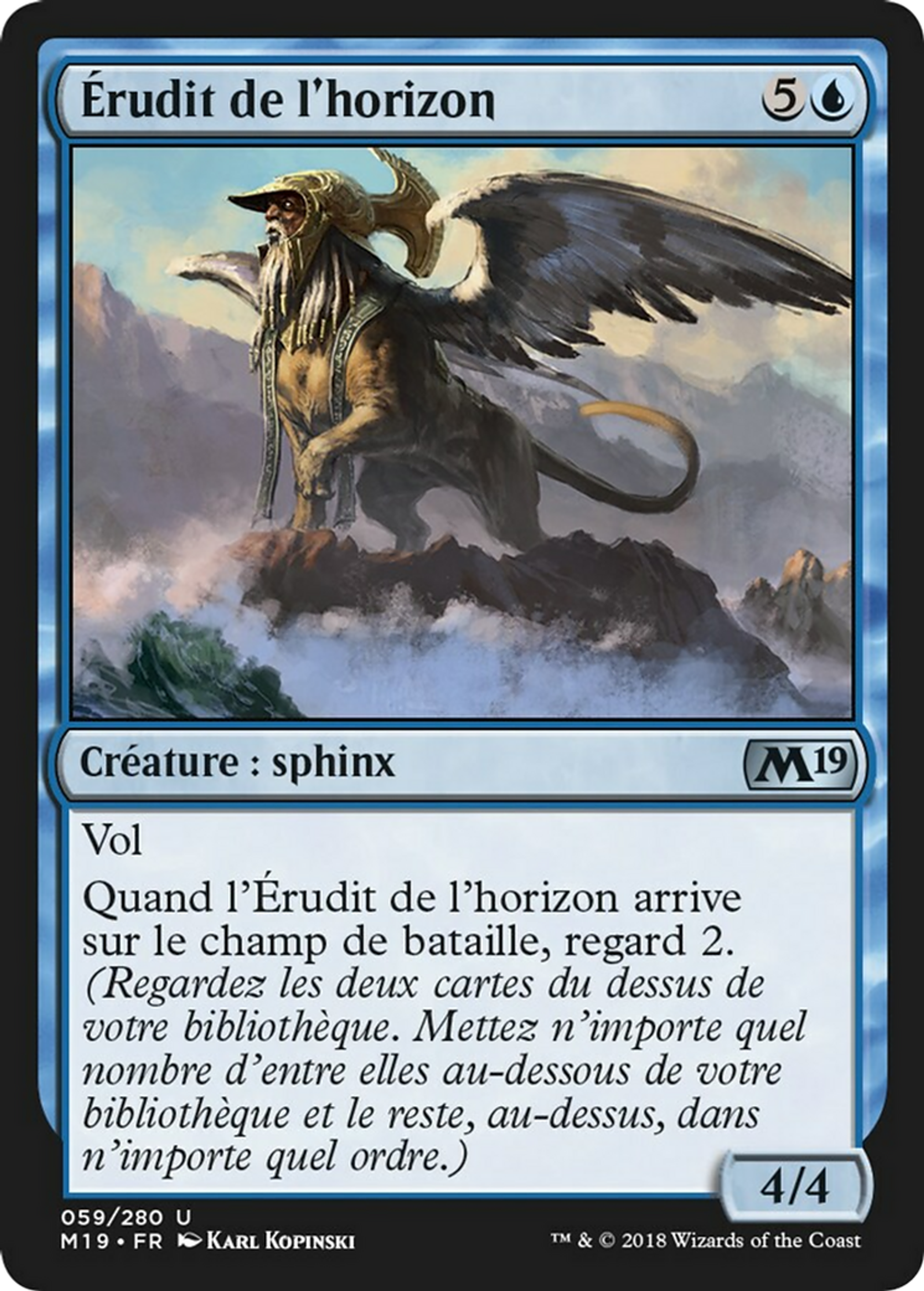 Érudit de l'horizon — Core Set 2019 — Magic: The Gathering
