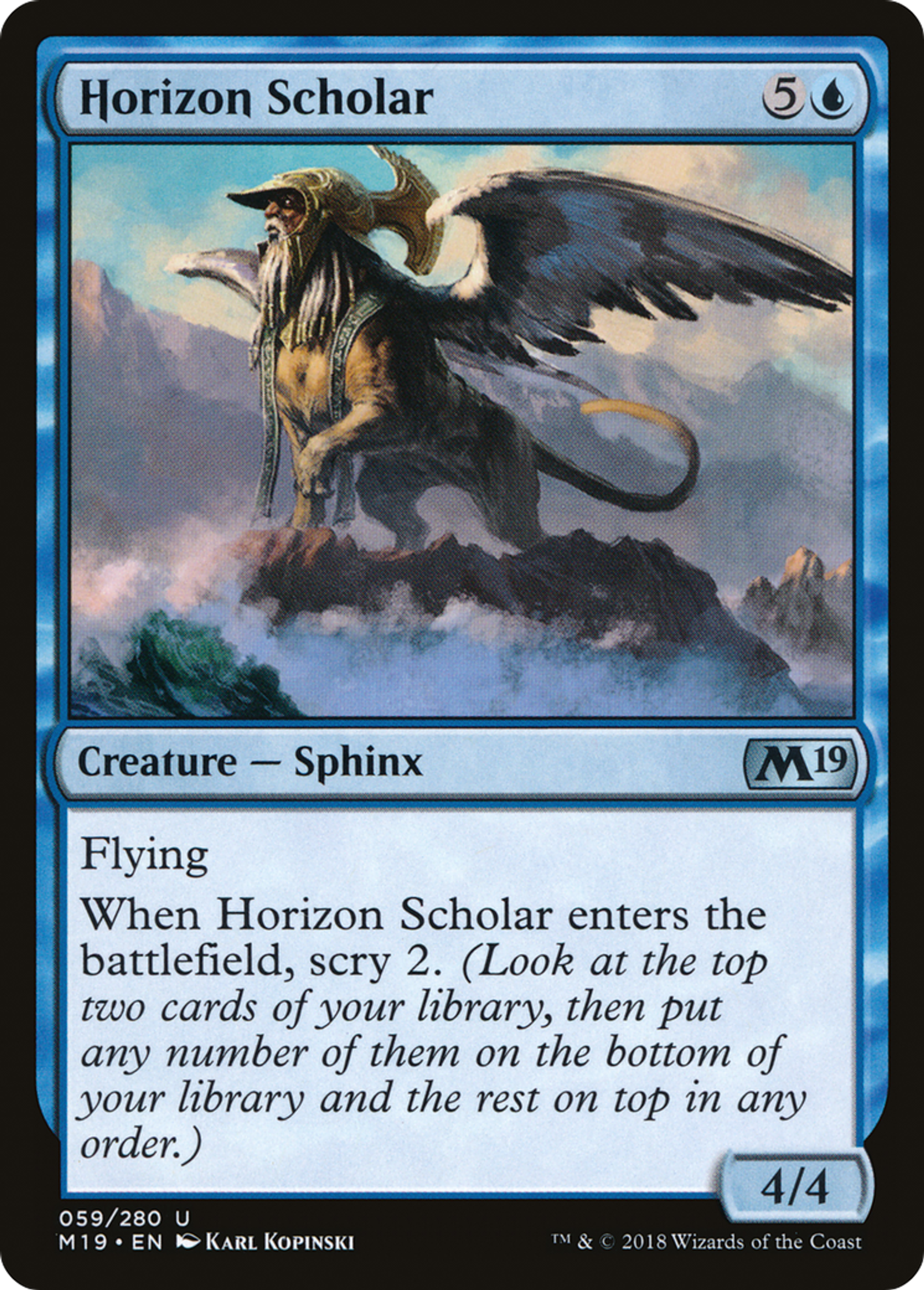 Horizon Scholar — Core Set 2019 — Magic: The Gathering