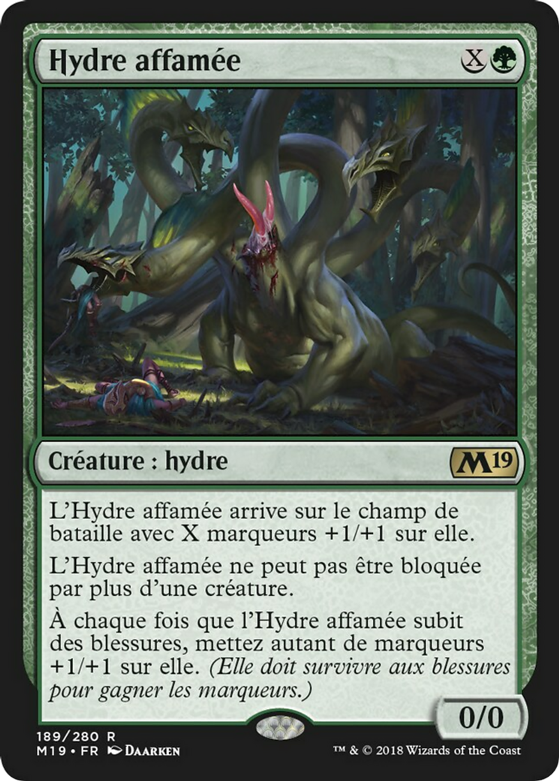 Hydre affamée — Core Set 2019 — Magic: The Gathering