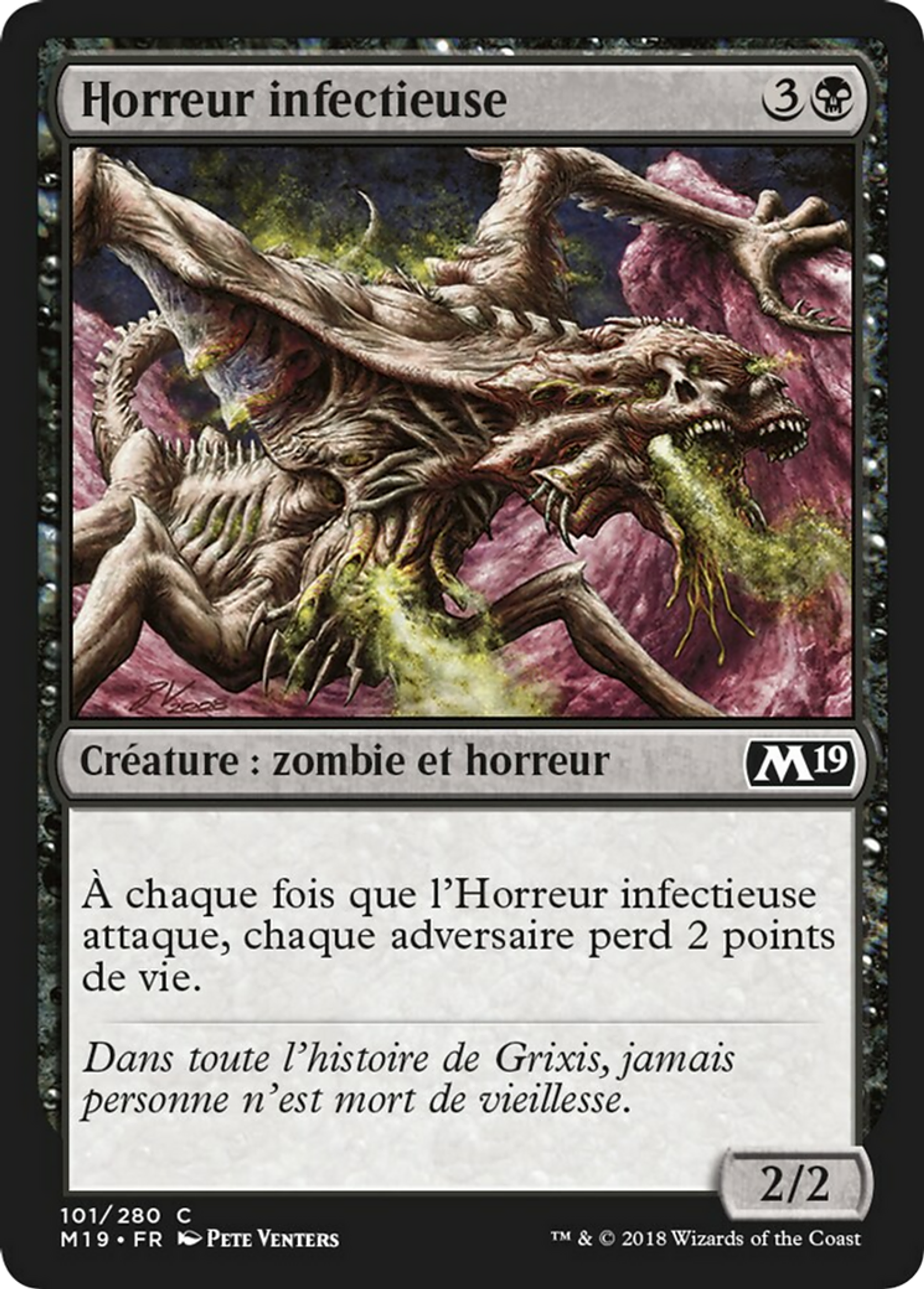 Horreur infectieuse — Core Set 2019 — Magic: The Gathering