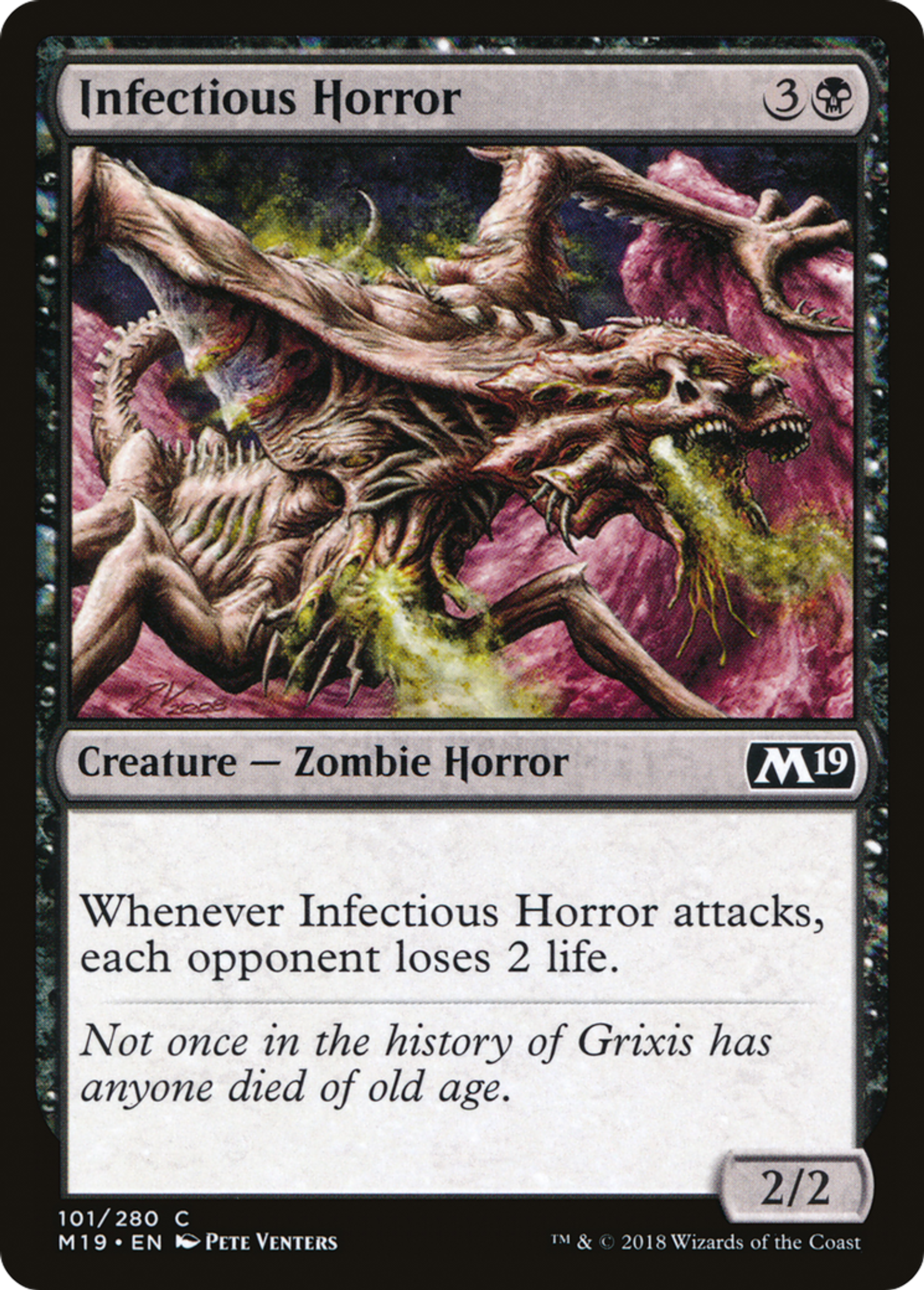 Horreur infectieuse — Core Set 2019 — Magic: The Gathering