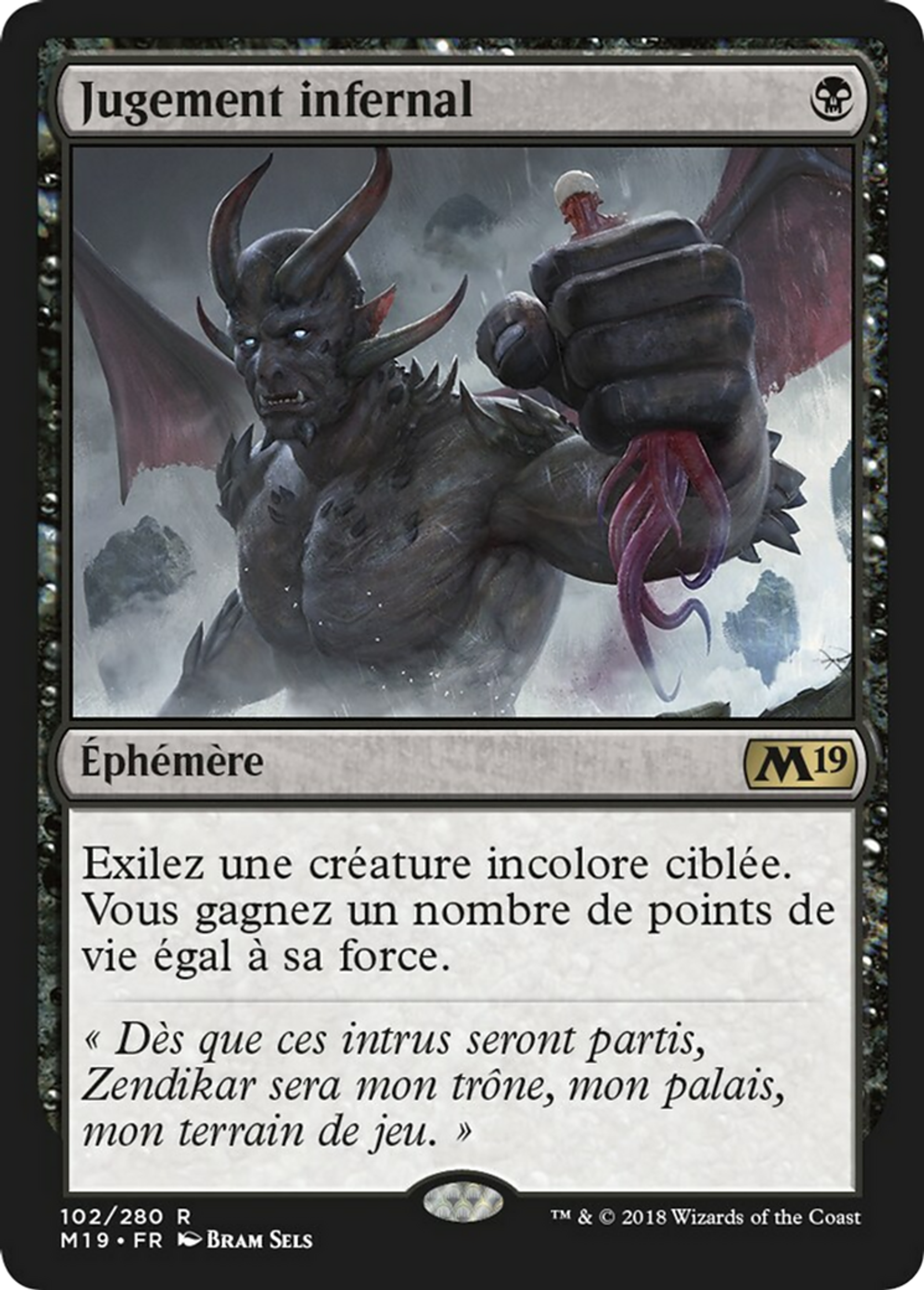 Jugement infernal — Core Set 2019 — Magic: The Gathering