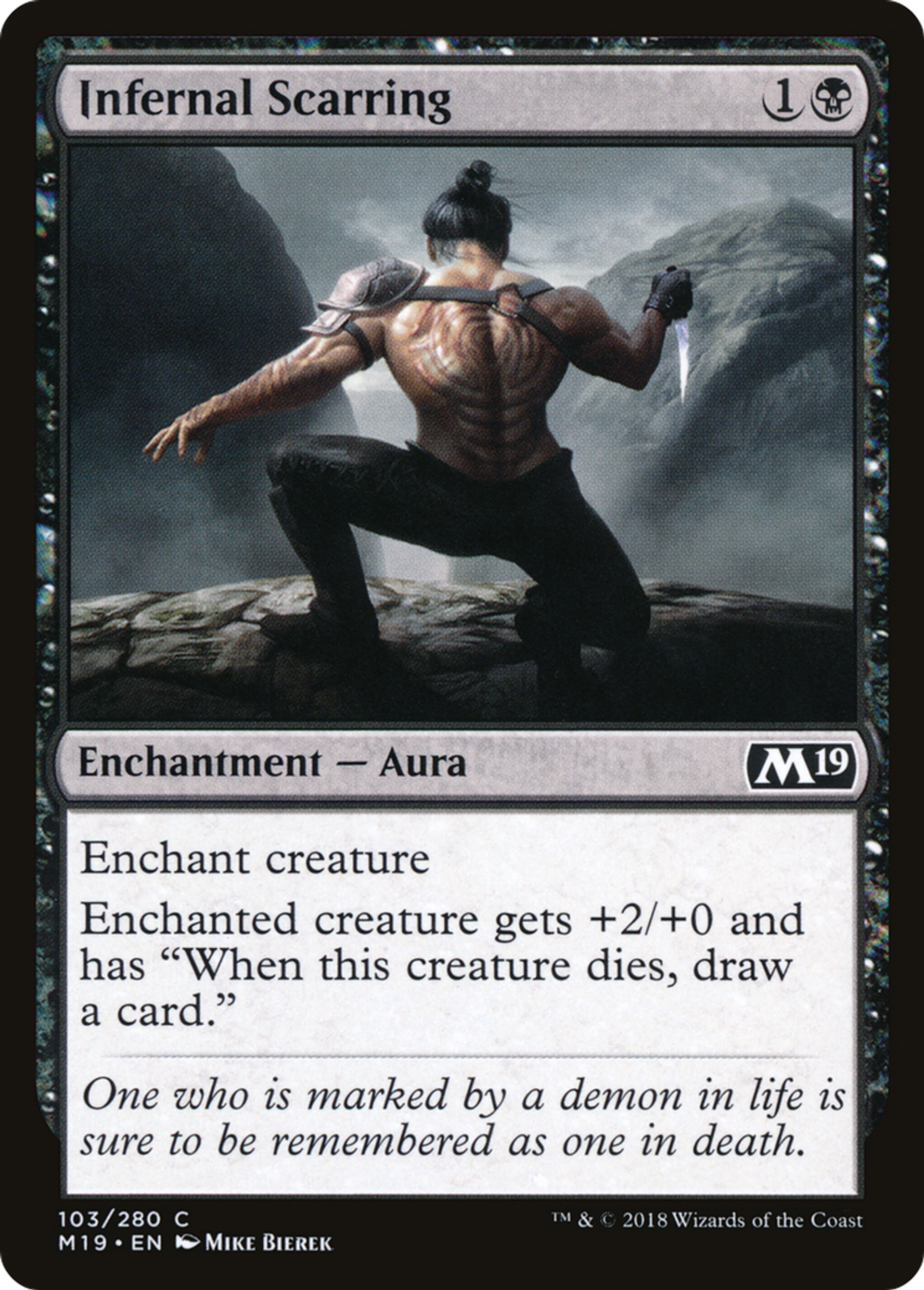 Scarification infernale — Core Set 2019 — Magic: The Gathering