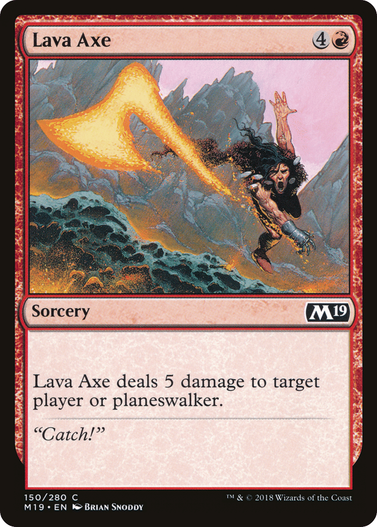 Lava Axe — Core Set 2019 — Magic: The Gathering