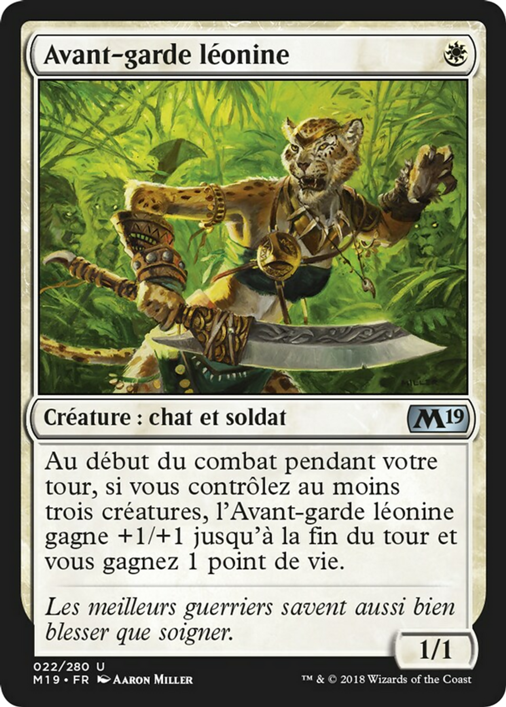 Avant-garde léonine — Core Set 2019 — Magic: The Gathering