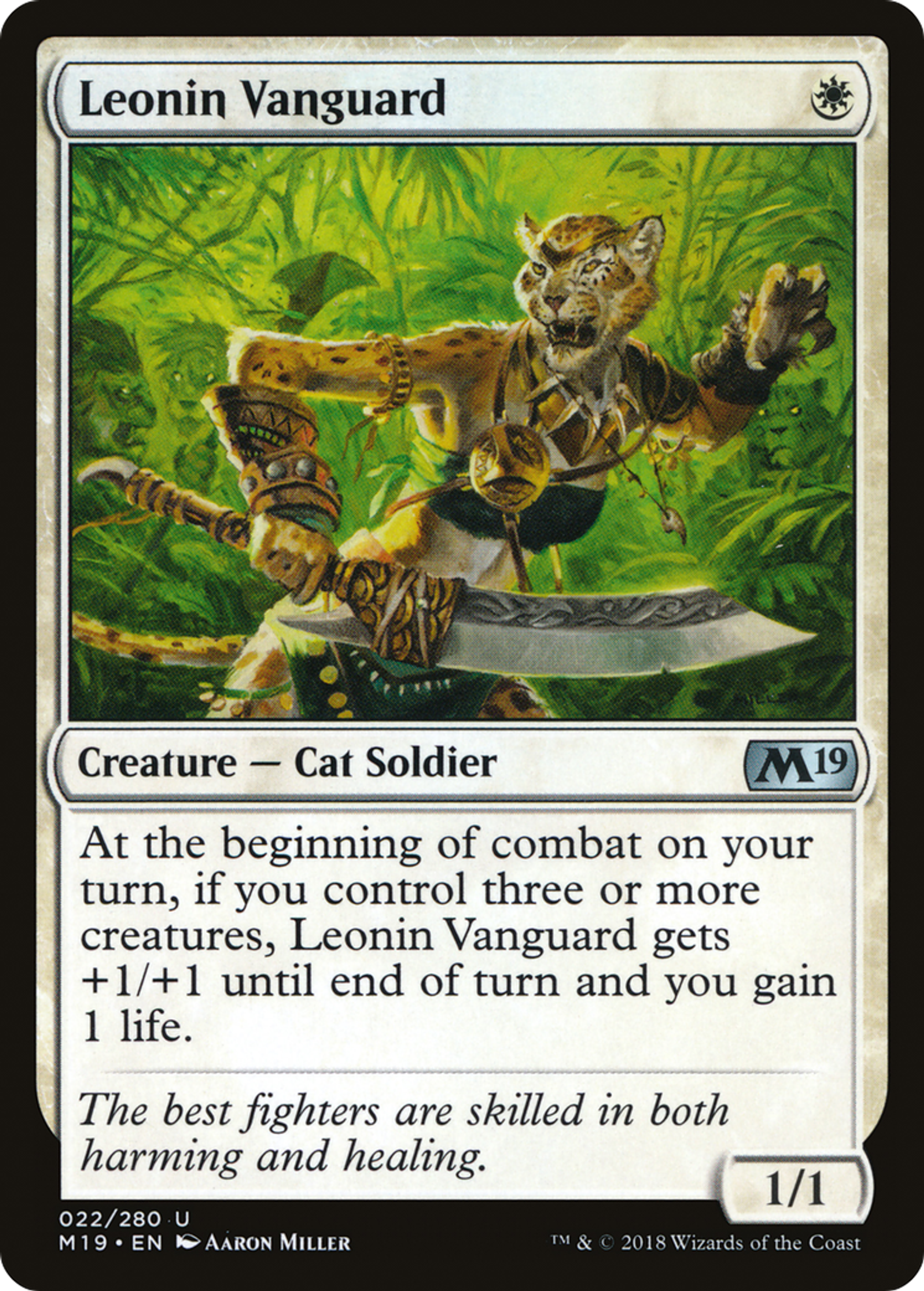Leonin Vanguard — Core Set 2019 — Magic: The Gathering