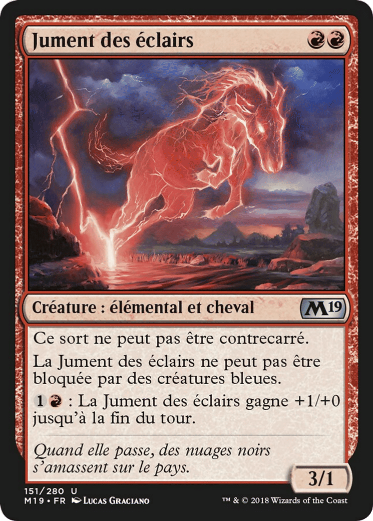 Jument des éclairs — Core Set 2019 — Magic: The Gathering