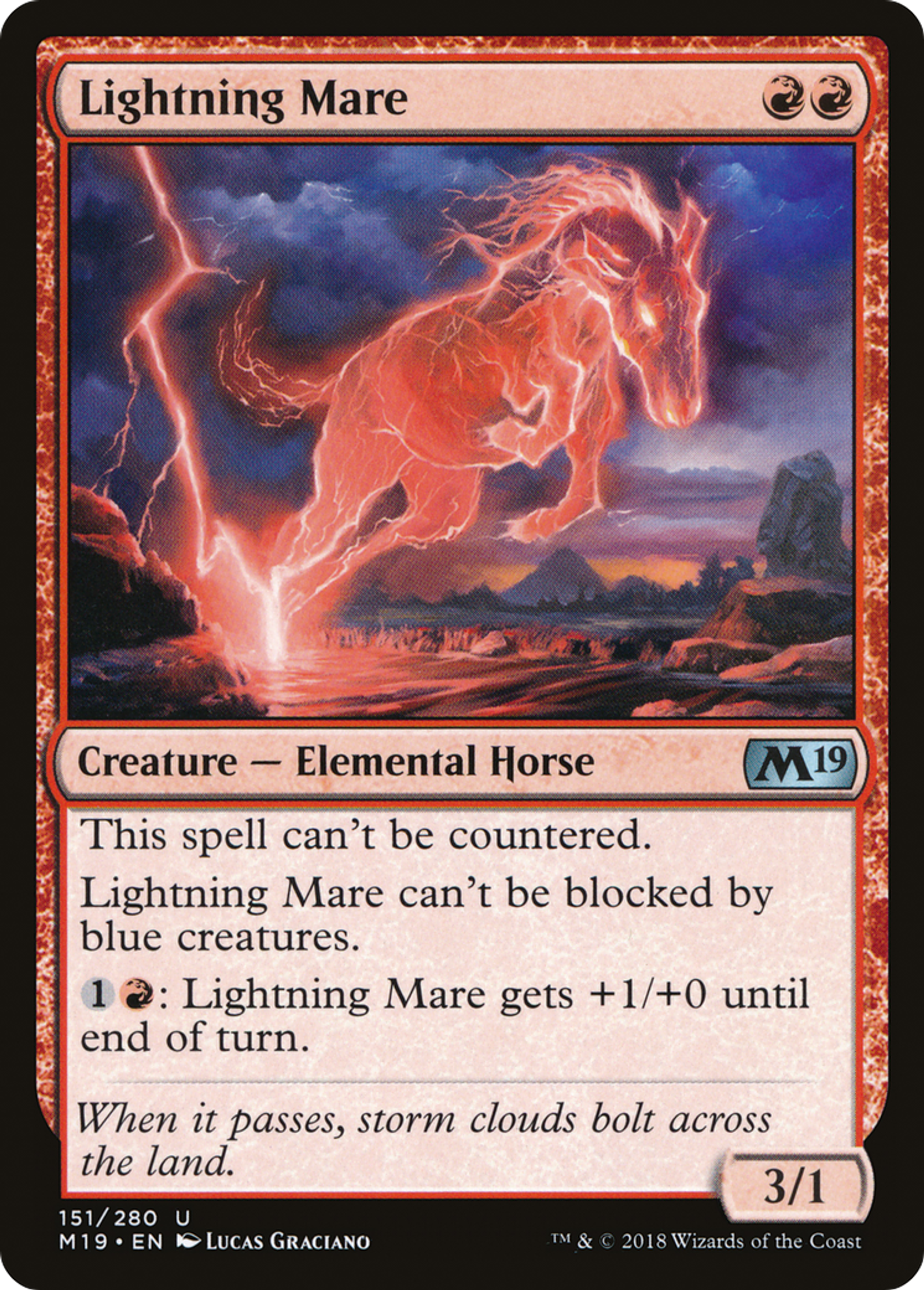 Lightning Mare — Core Set 2019 — Magic: The Gathering