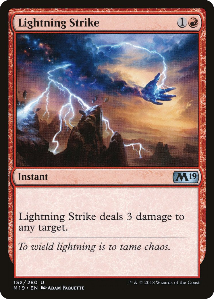 Lightning Strike — Core Set 2019 — Magic: The Gathering